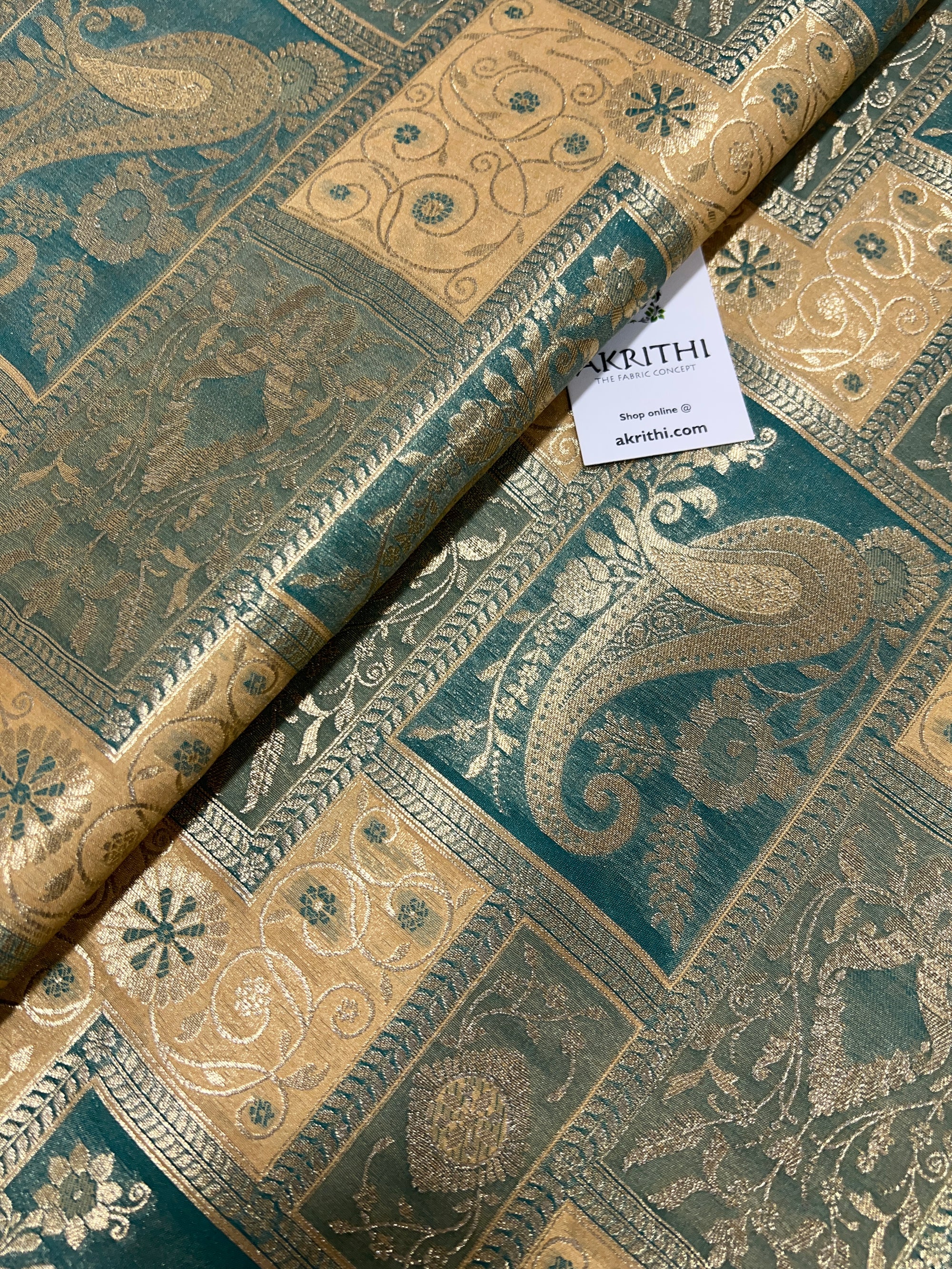 Pure Banarasi brocade fabric