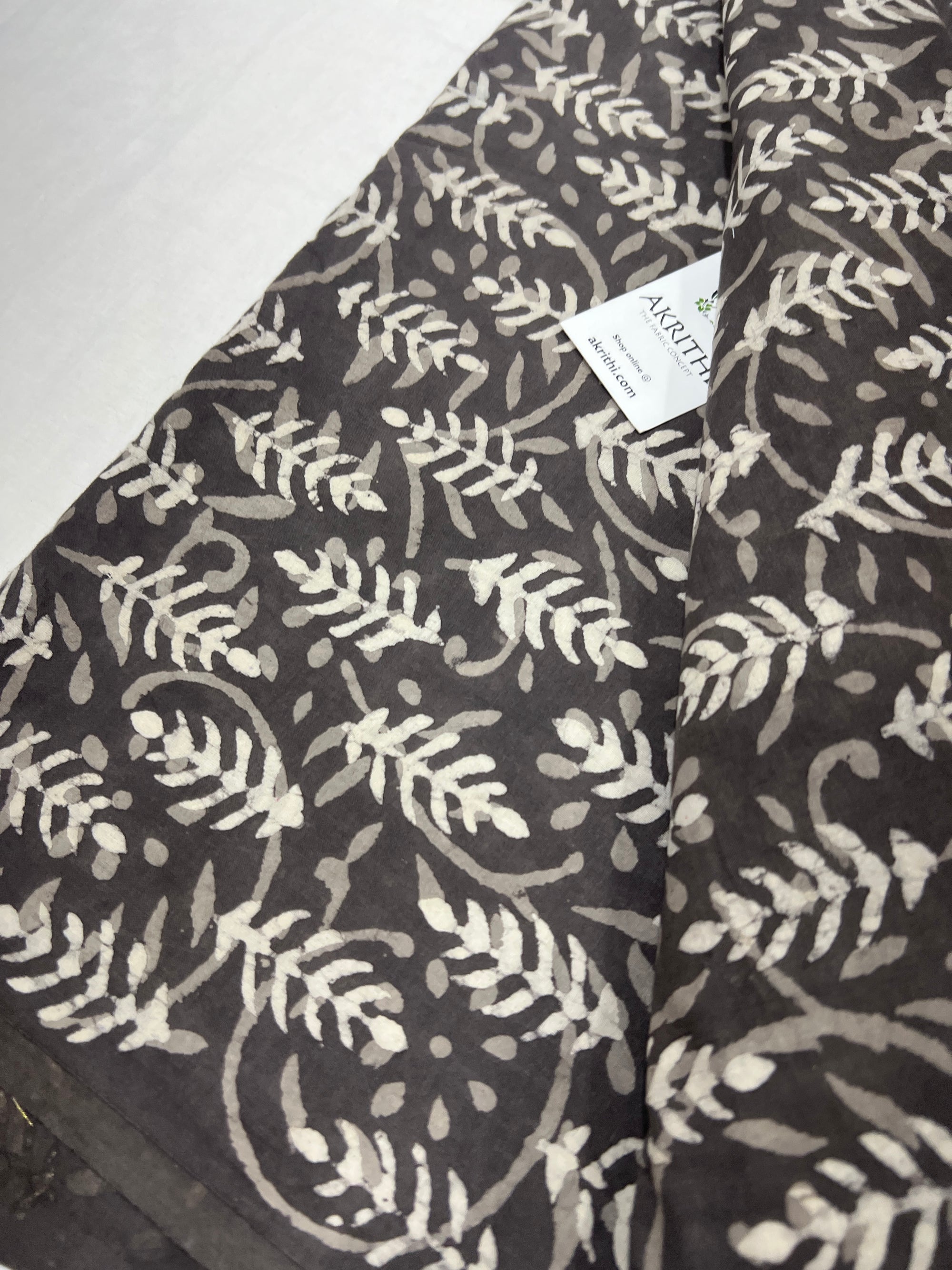 Dabu block Printed pure cotton fabric