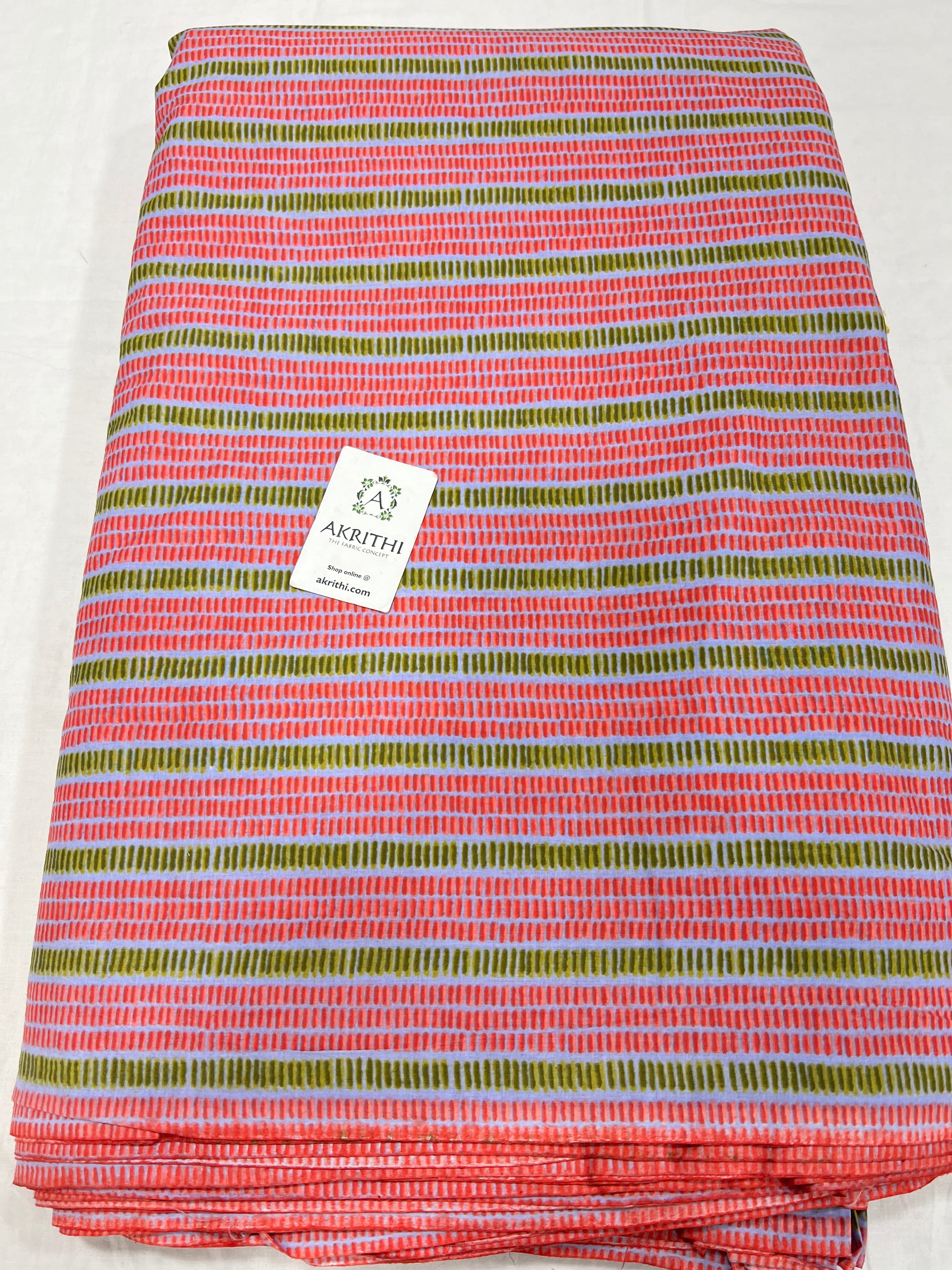 Printed pure cotton fabric