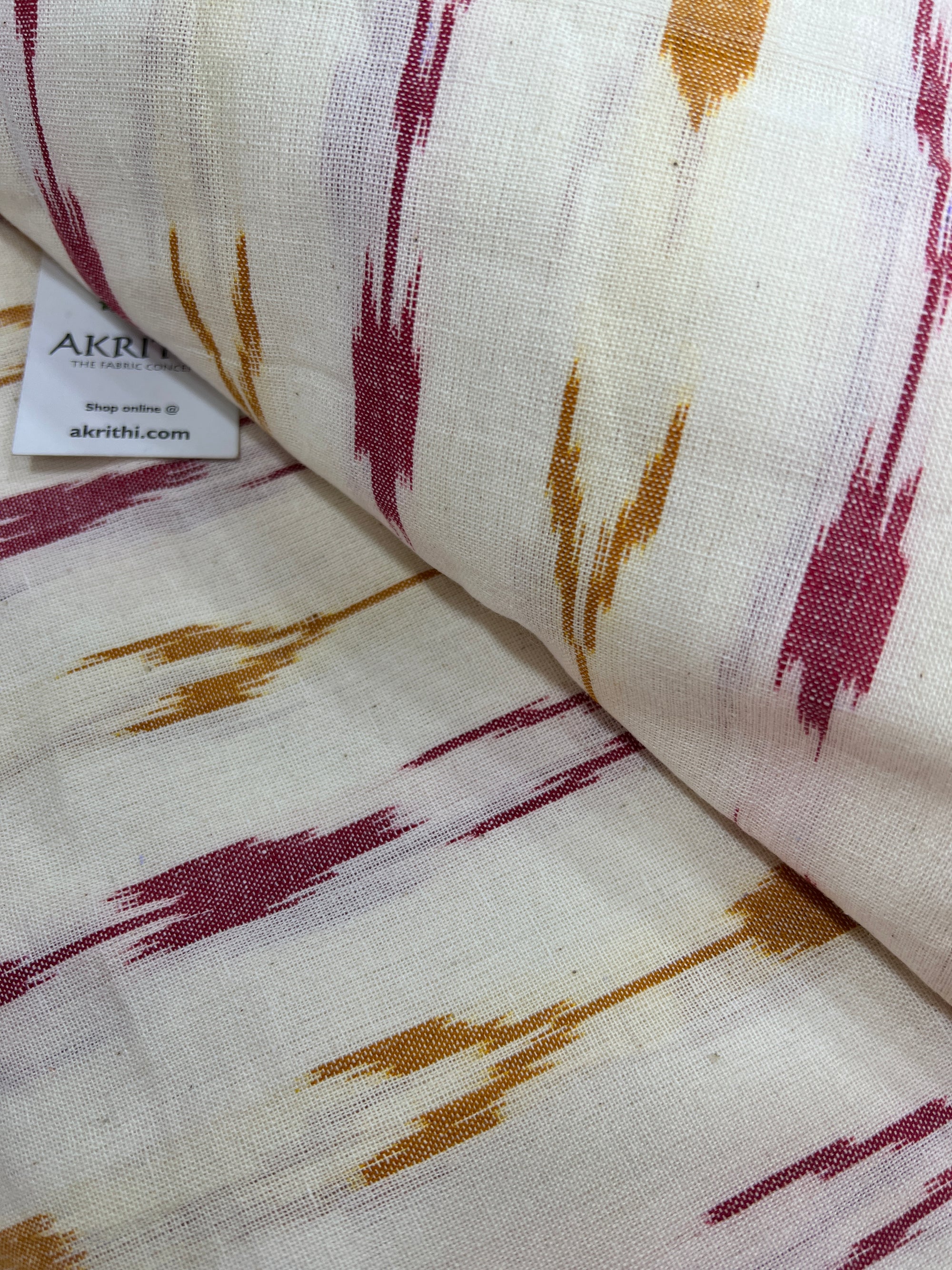 Handloom Ikat pure cotton fabric