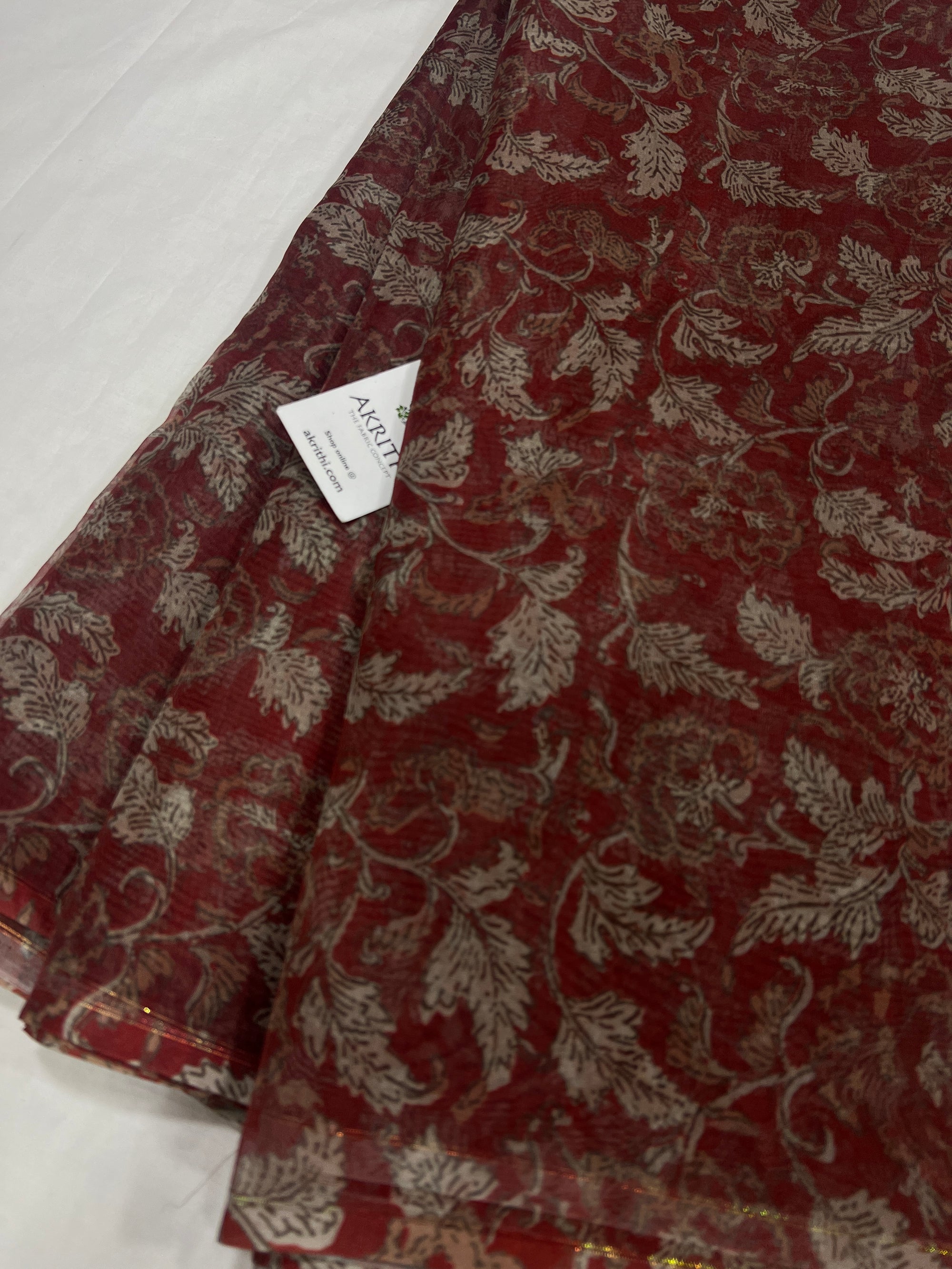 Printed organza fabric 80 CM CUT