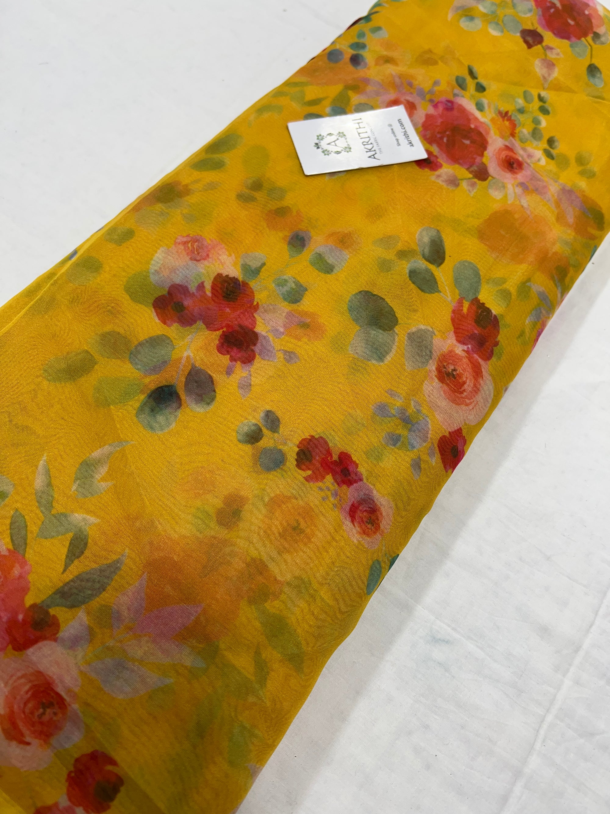 Printed organza fabric