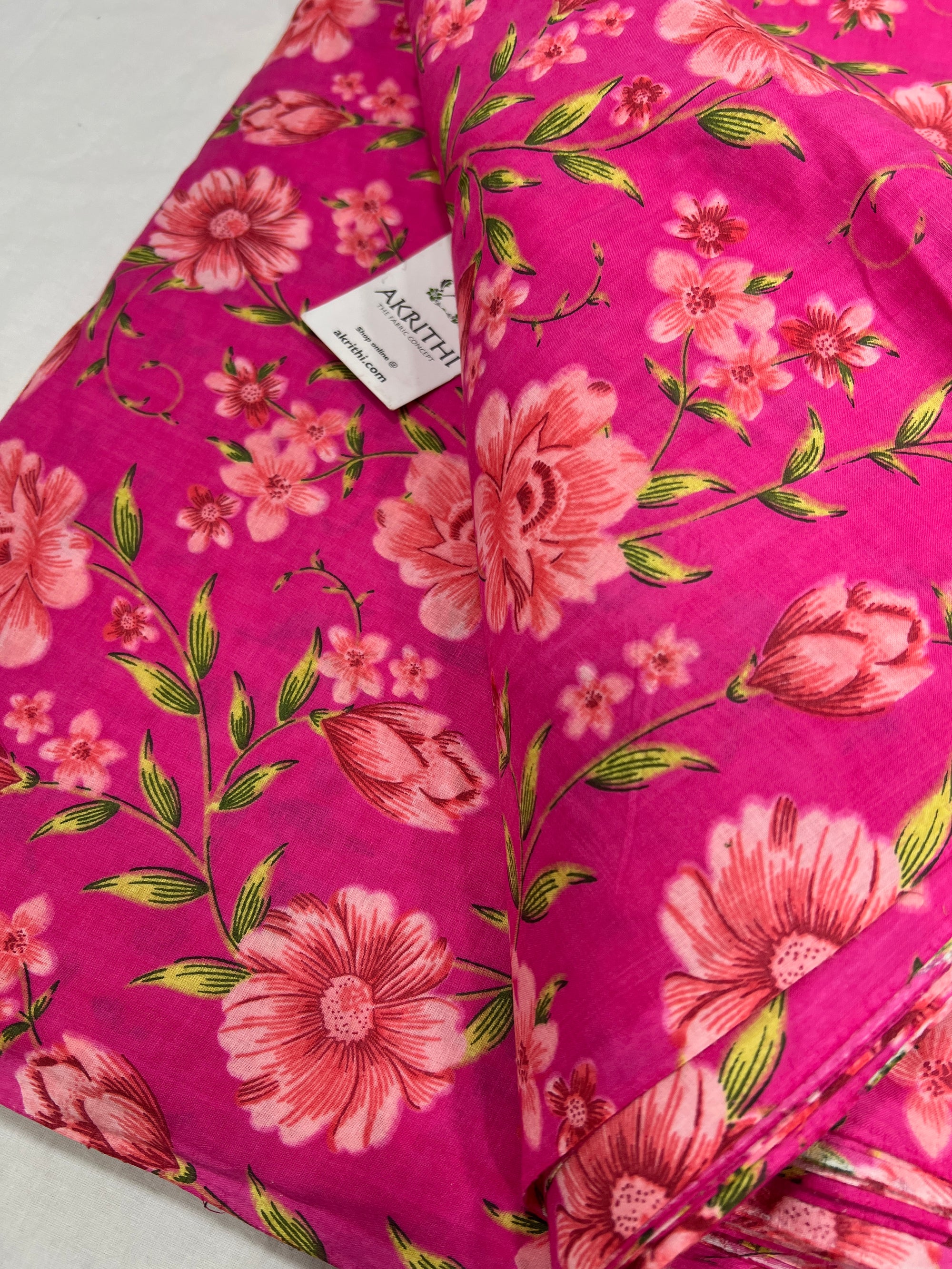 Printed pure cotton fabric