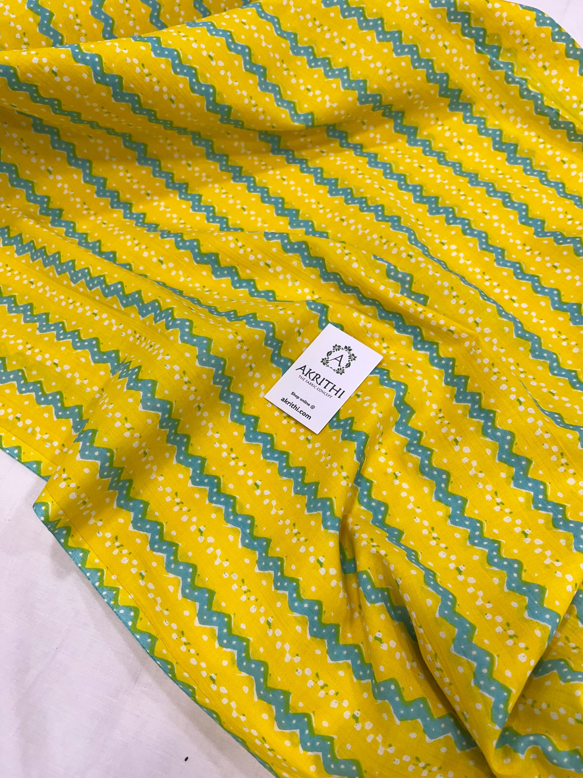 Printed pure cotton fabric