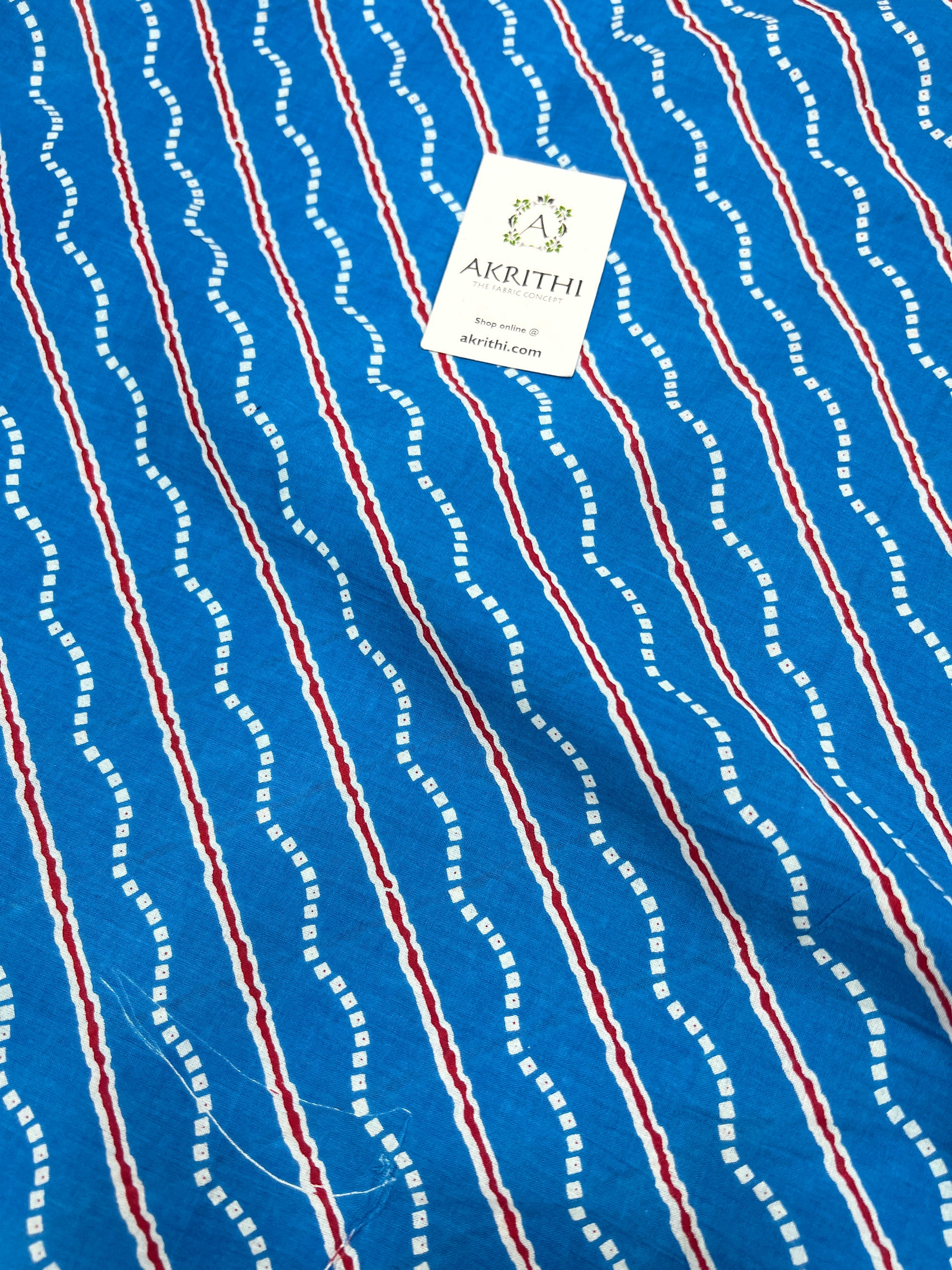 Printed pure cotton fabric