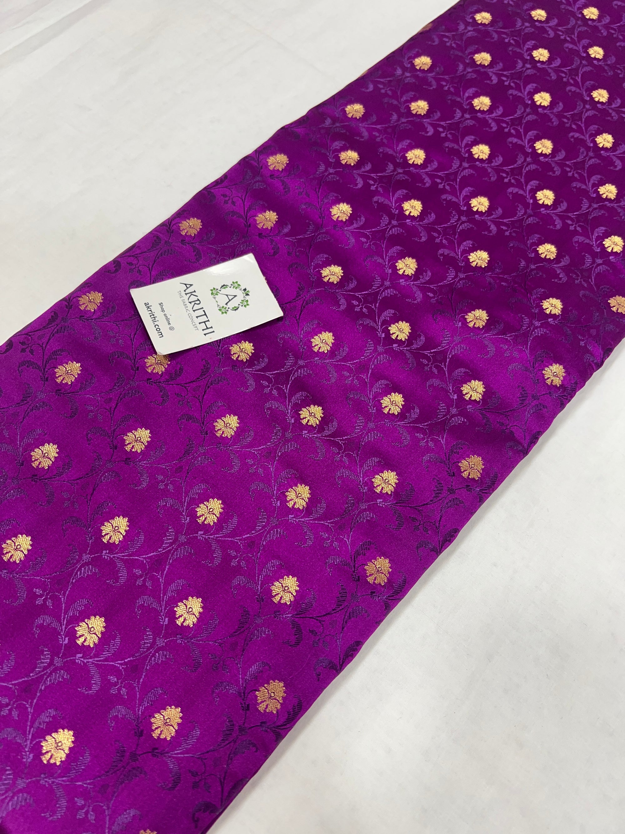 Pure Banarasi brocade fabric 45 CM CUT