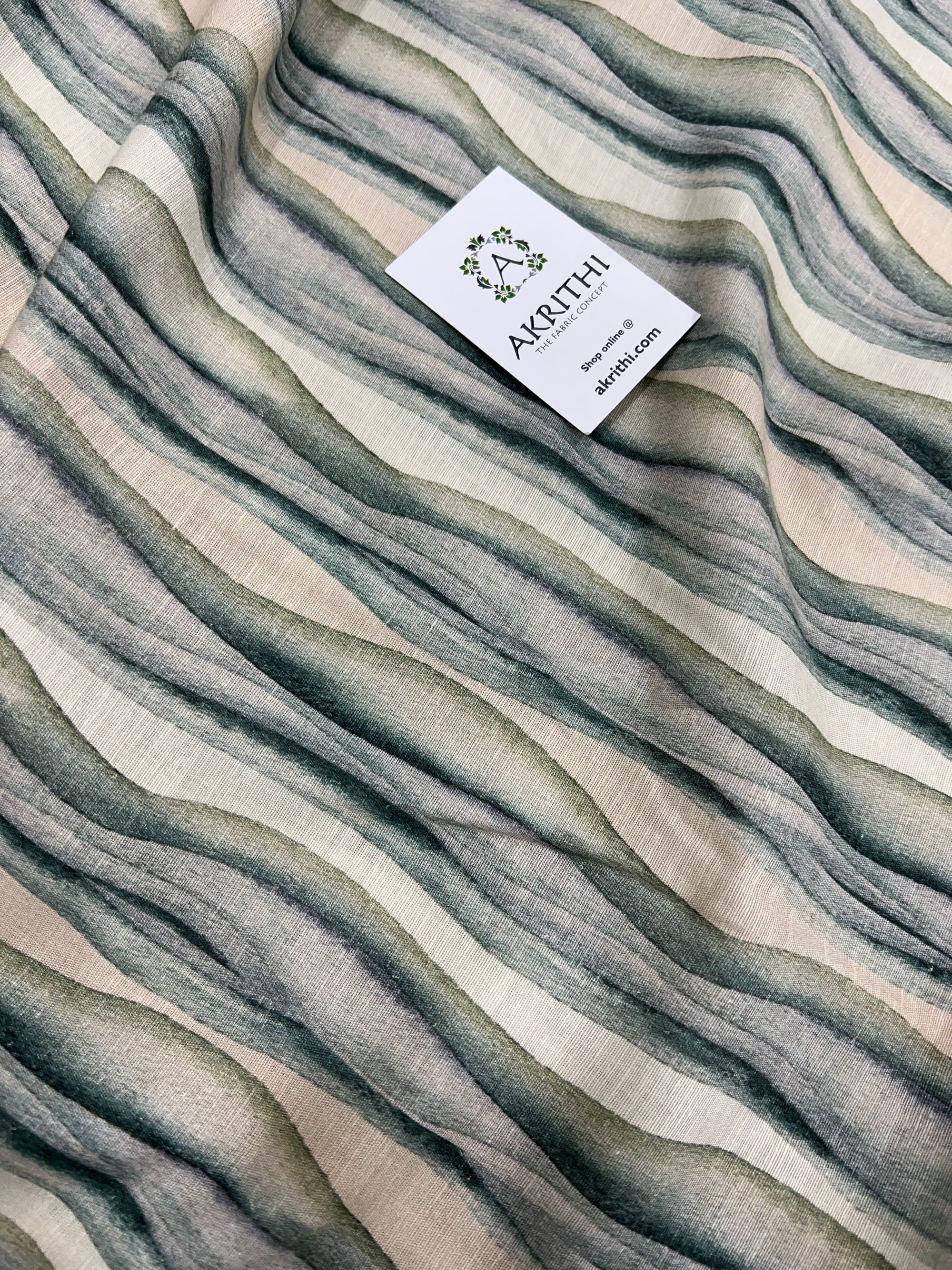 Digital Printed pure linen fabric
