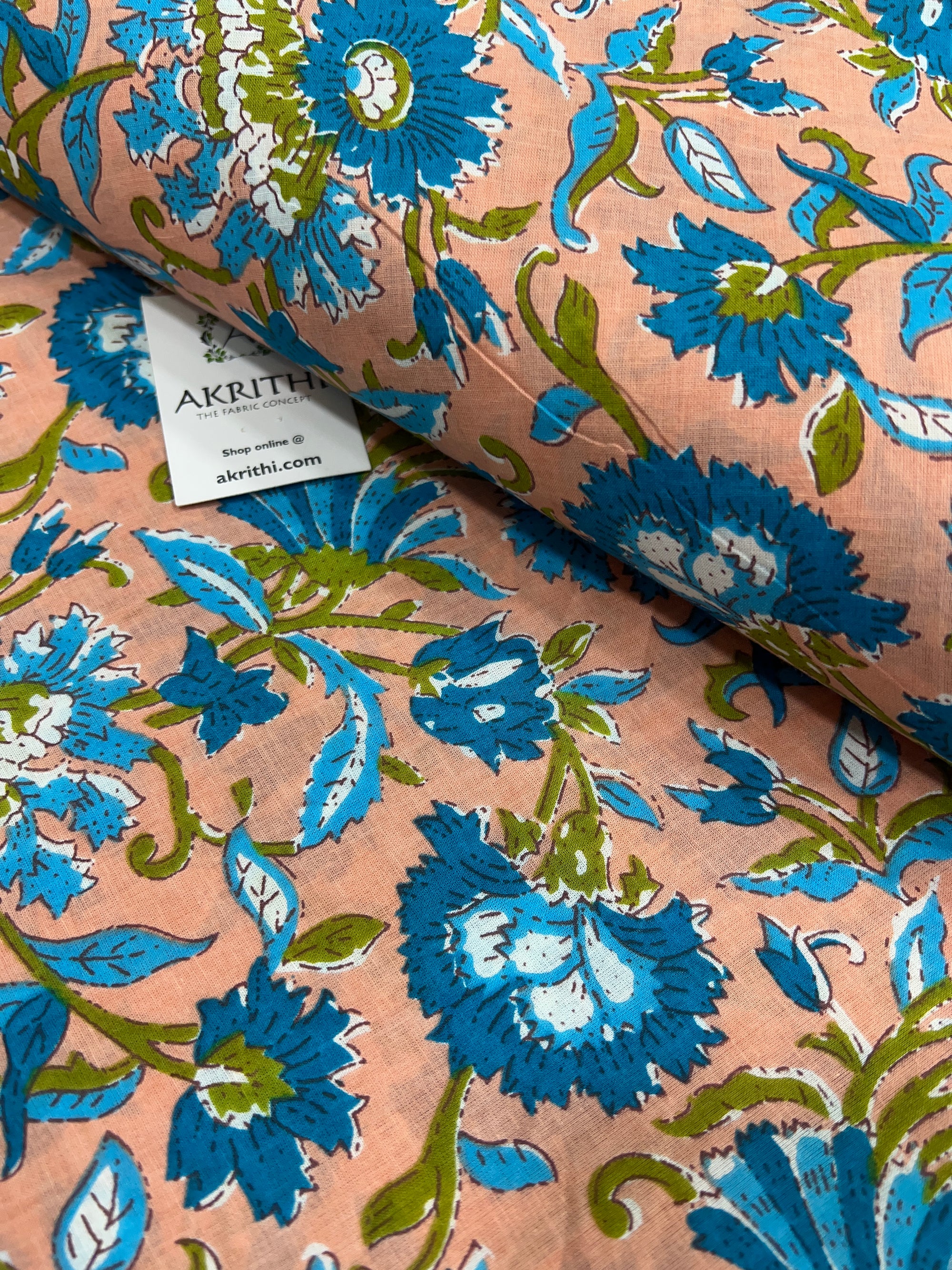 Printed pure cotton fabric