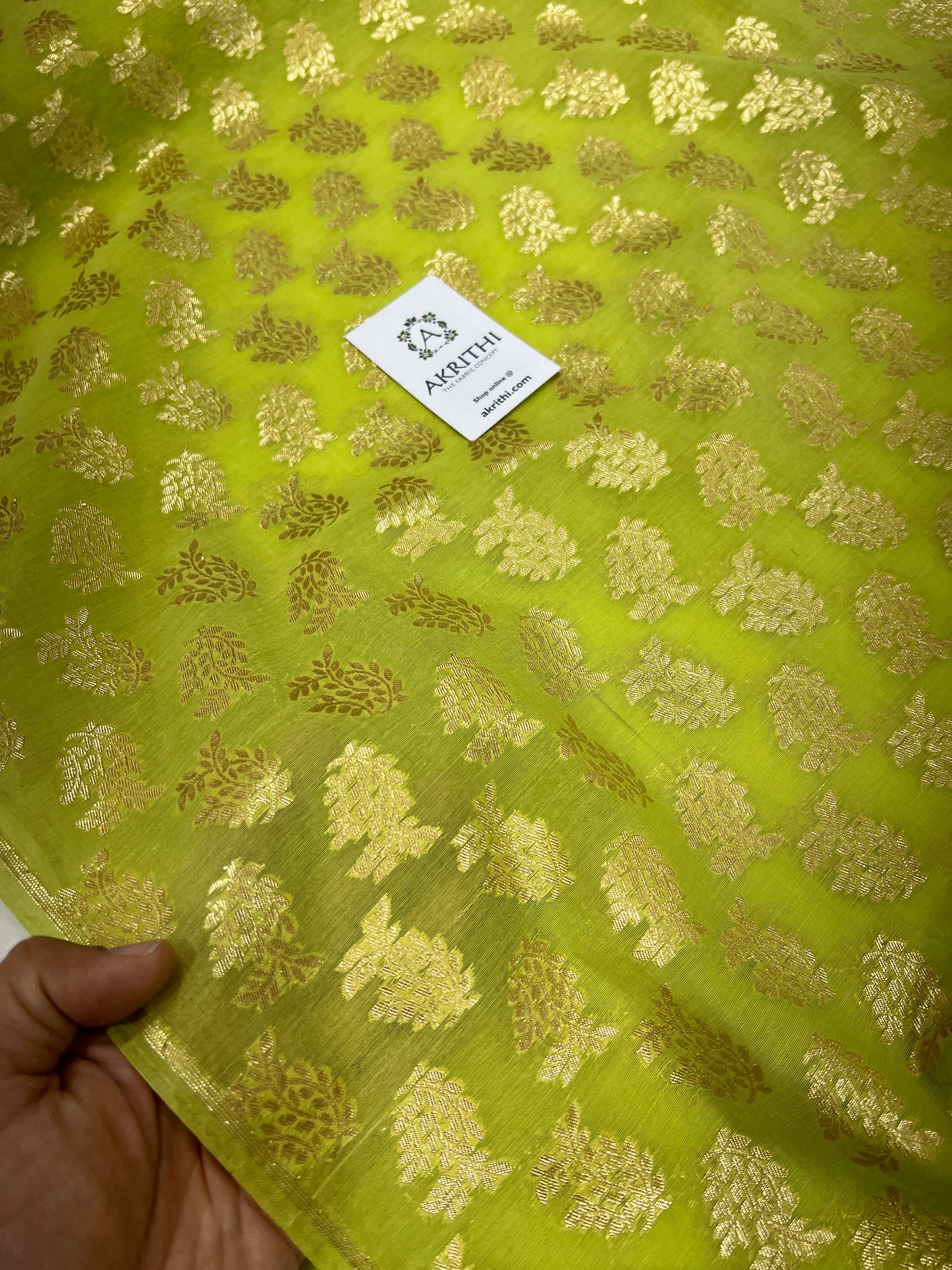 Banarasi chanderi cotton lurex fabric