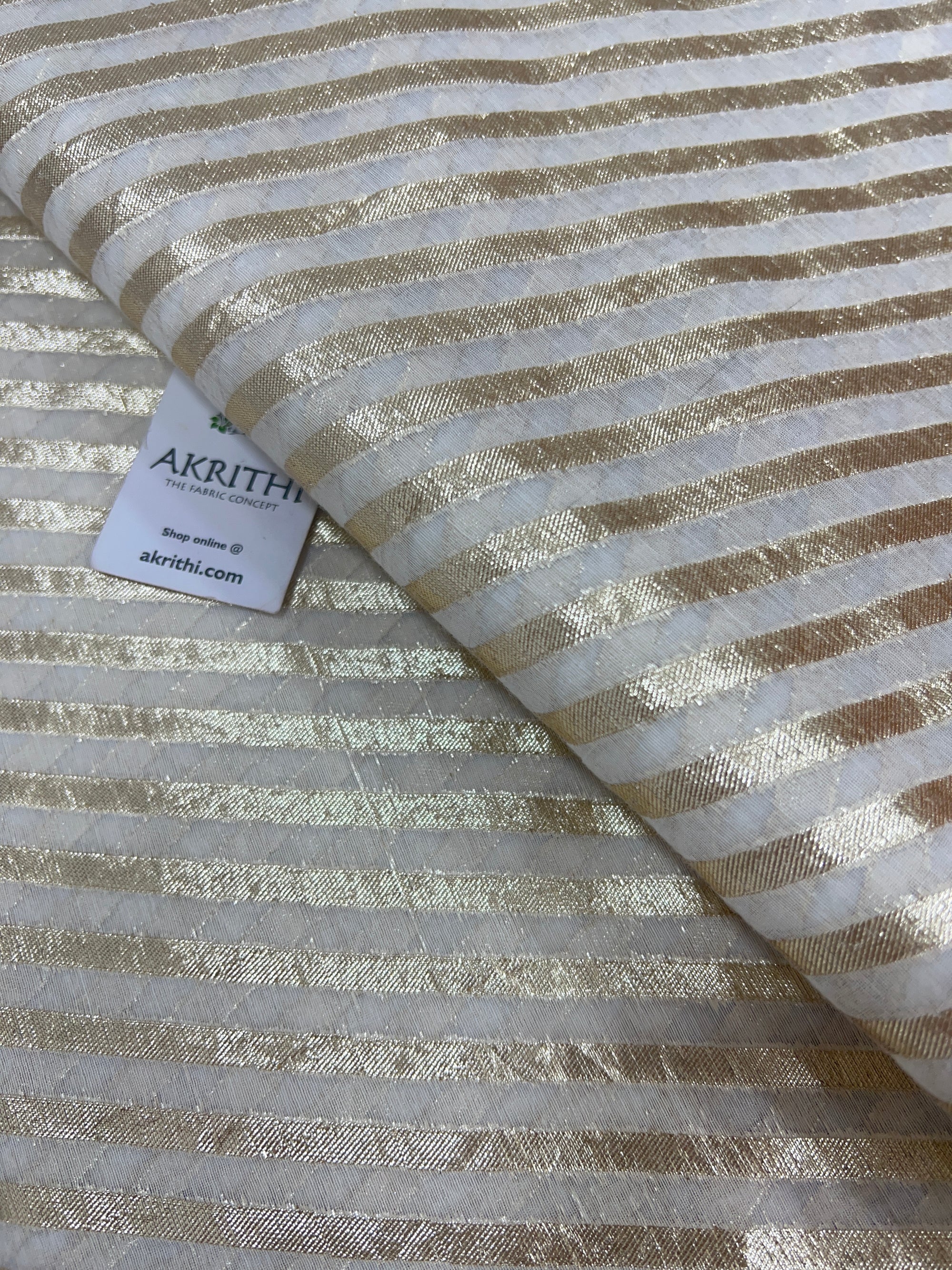 Dyeable banarasi Handloom chanderi lurex fabric