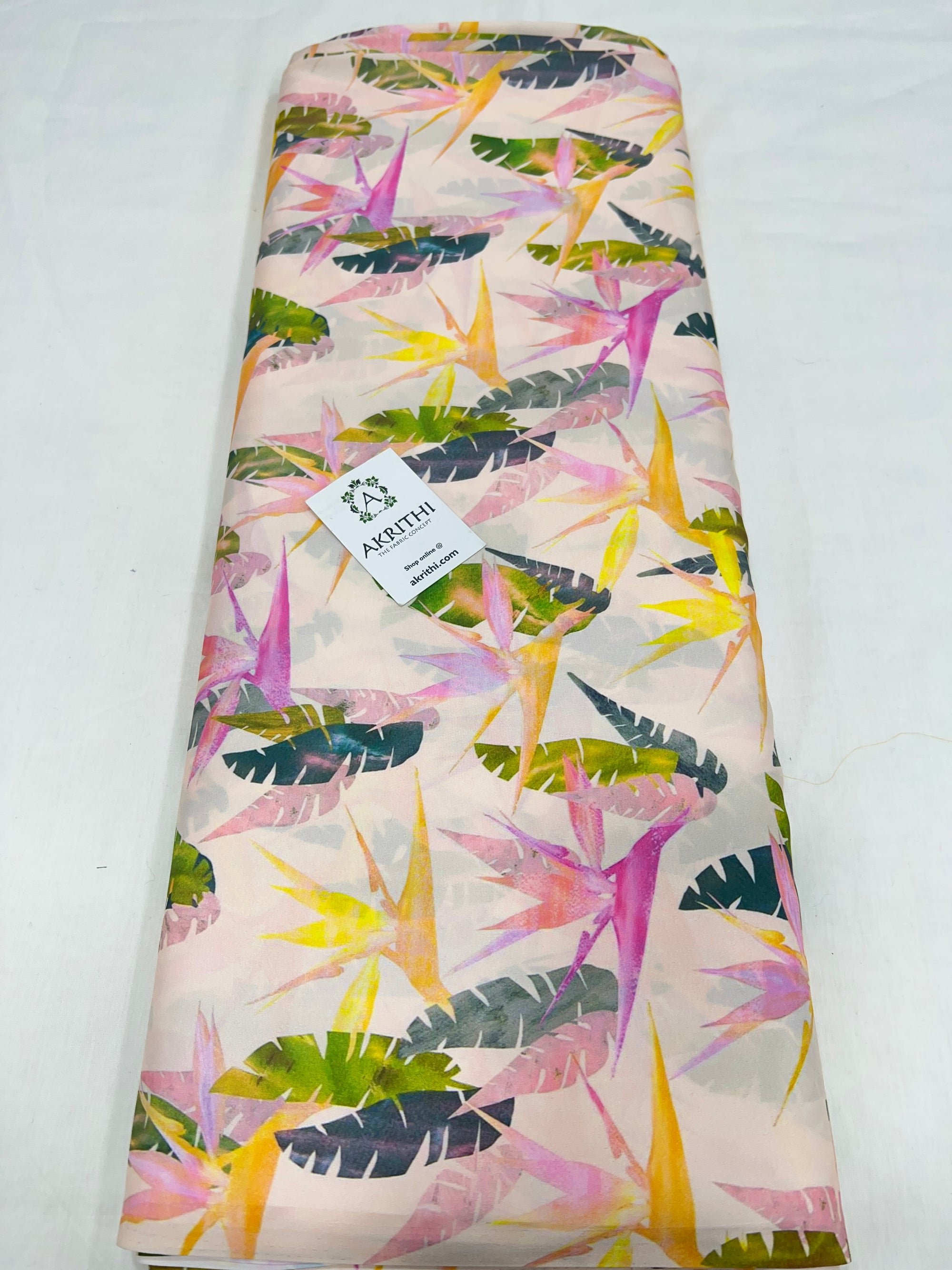 Digital printed modal satin fabric