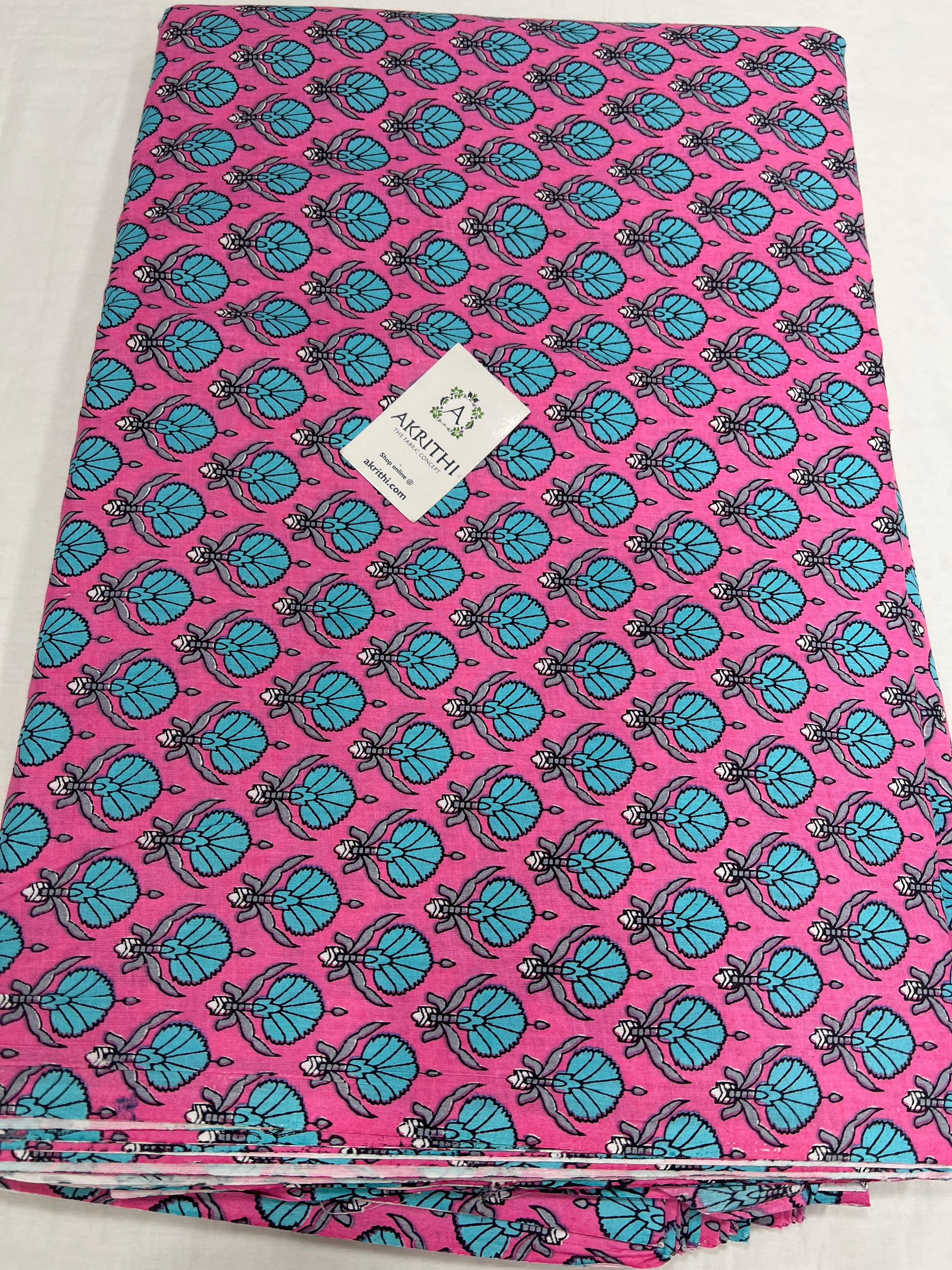 Printed pure cotton fabric