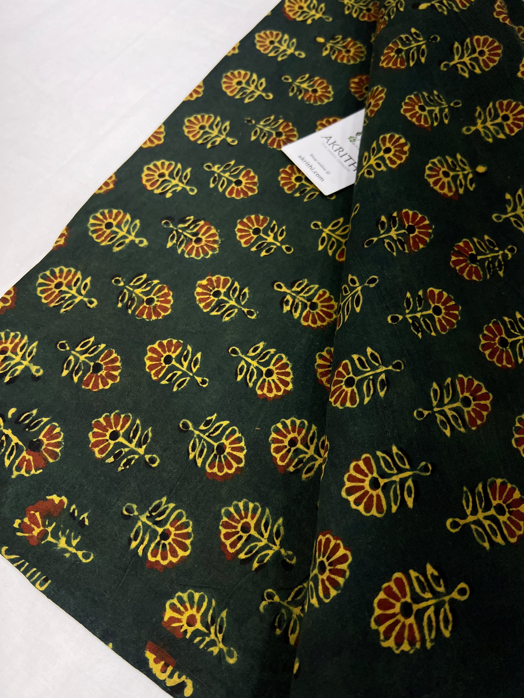 Ajrakh Printed pure cotton fabric