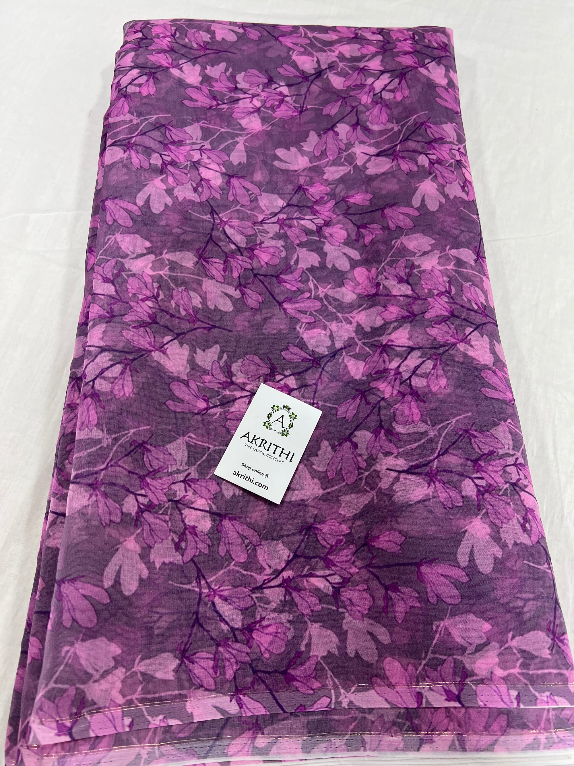 Printed organza fabric