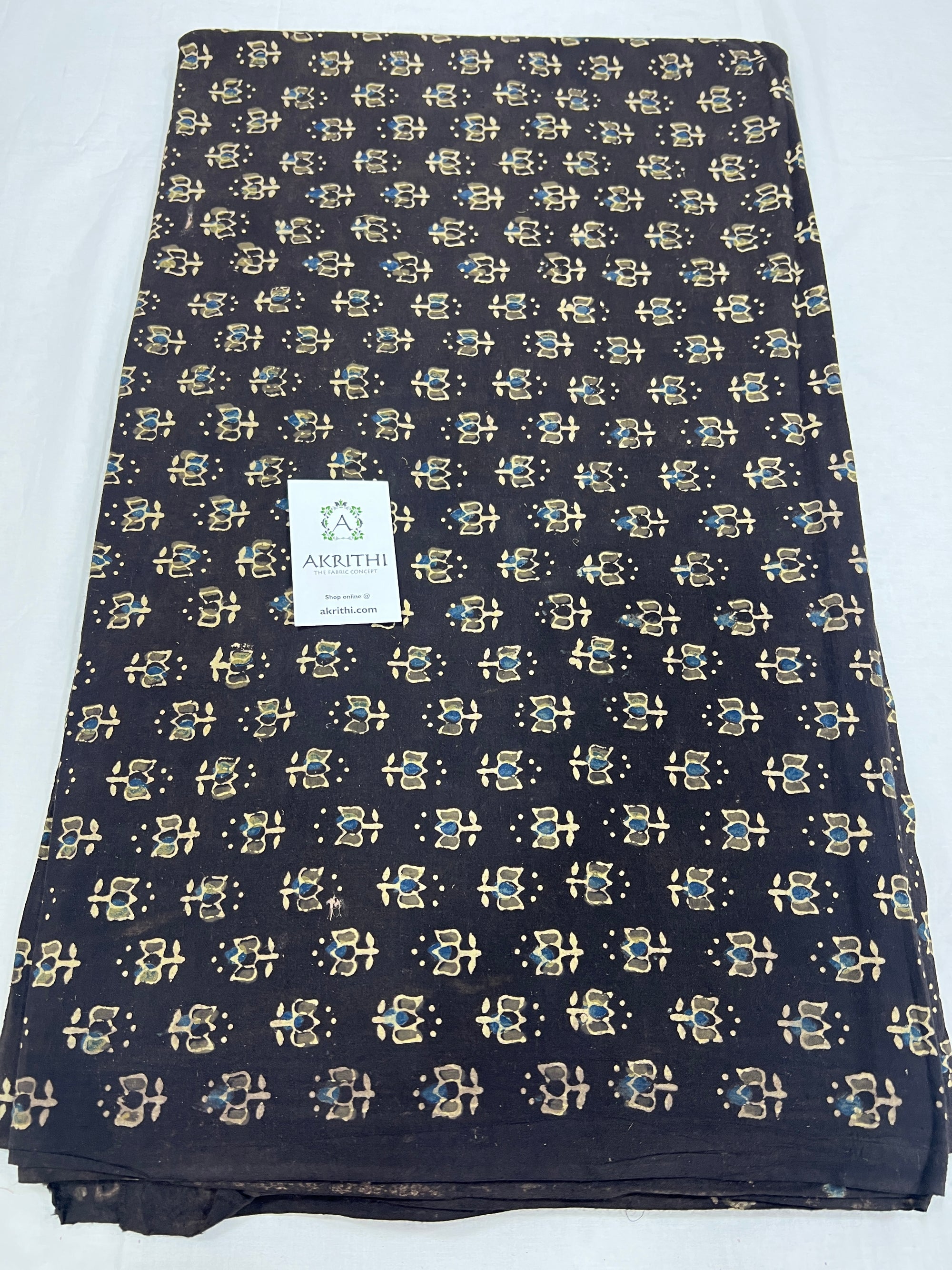 Ajrakh pure cotton fabric