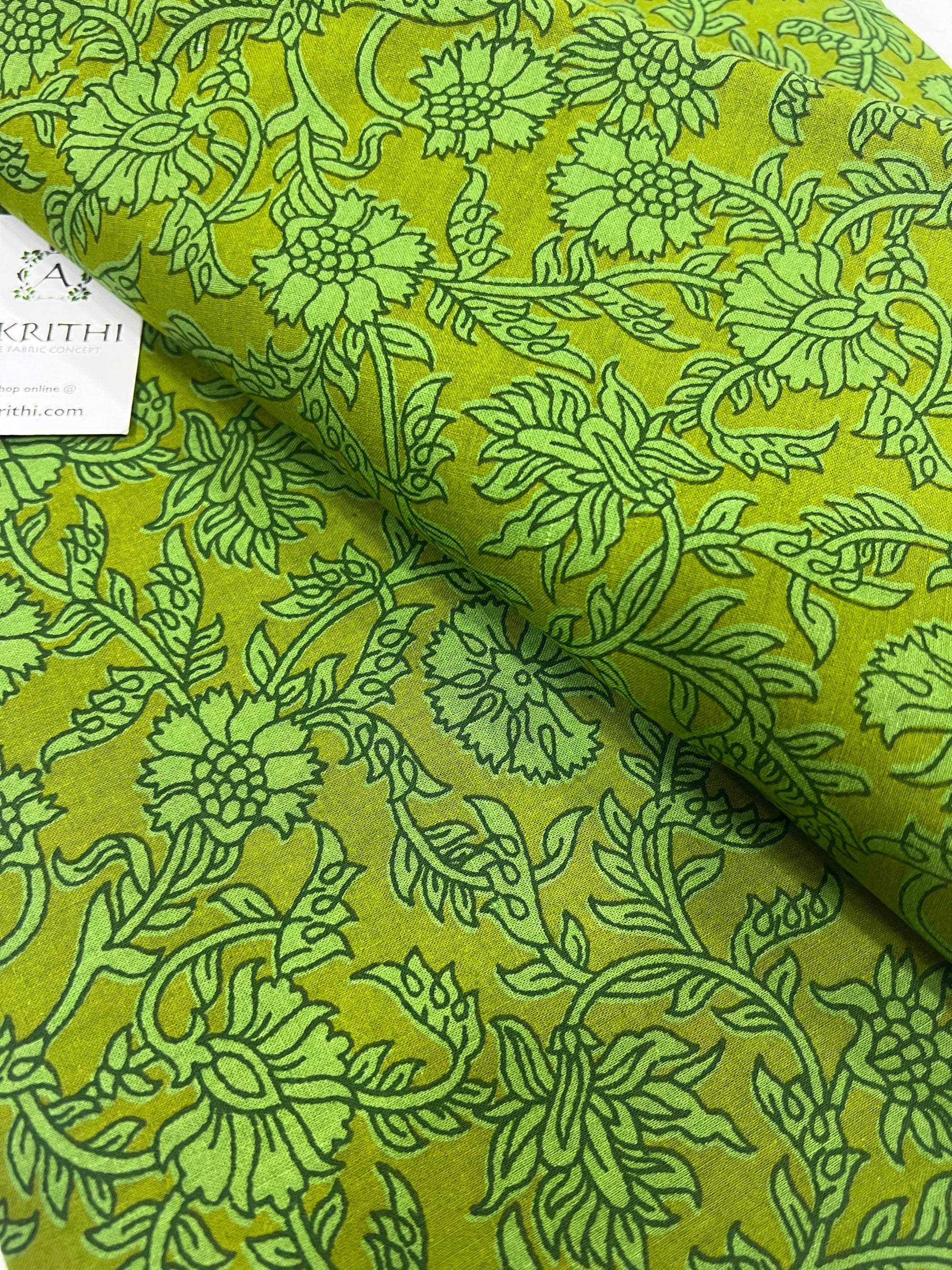 Block Printed pure cotton fabric