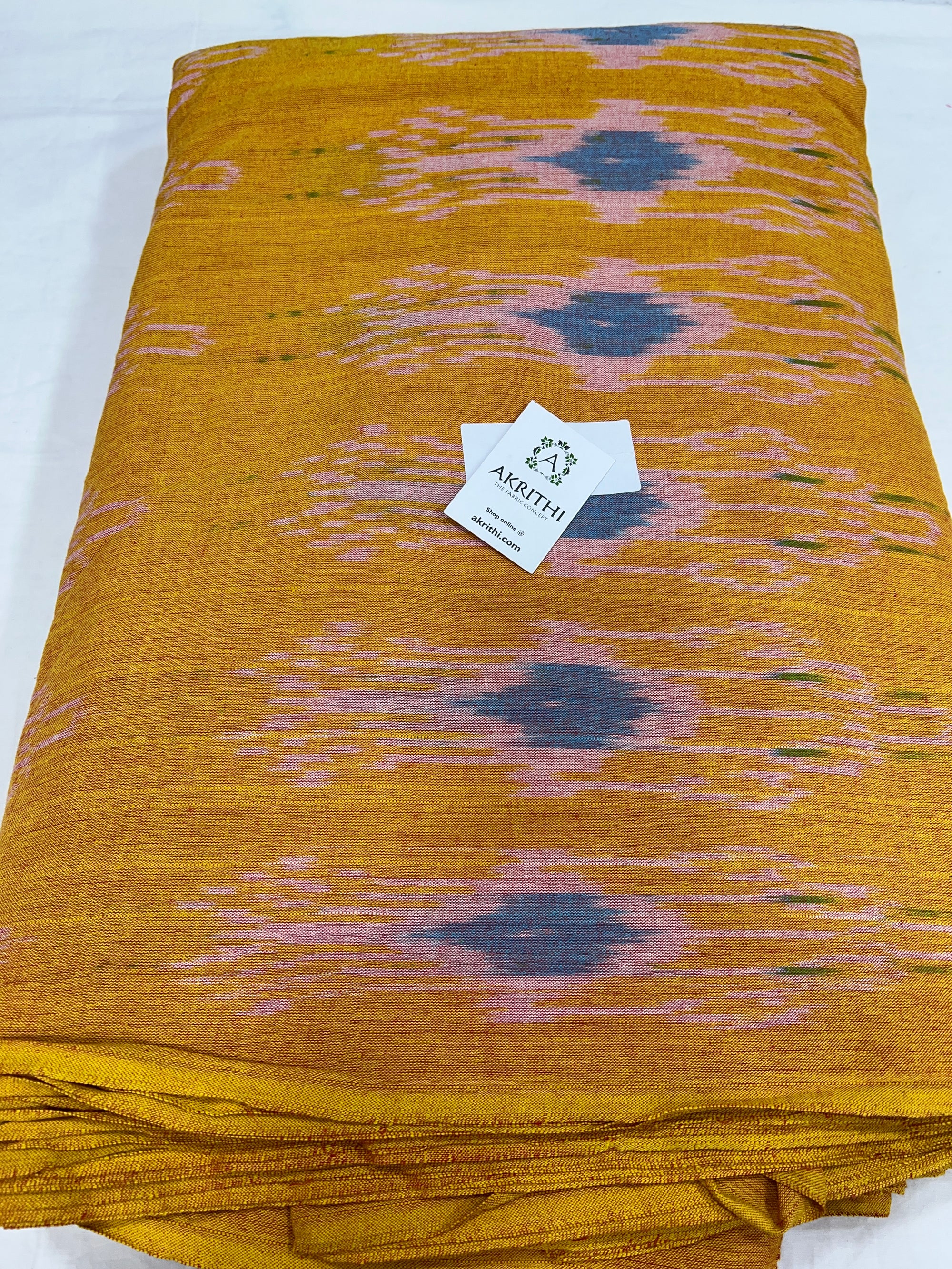 Handloom Ikat pure cotton fabric