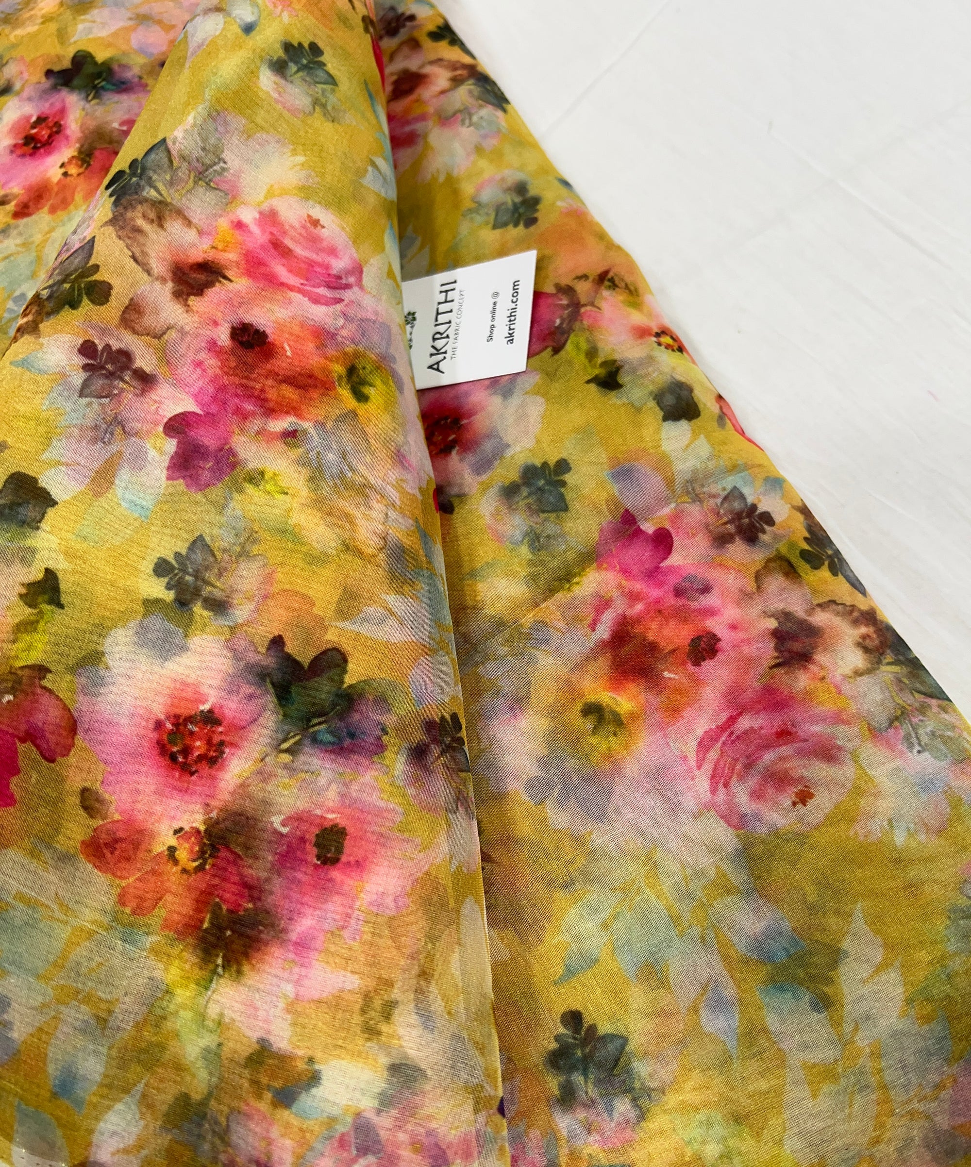 Printed organza fabric