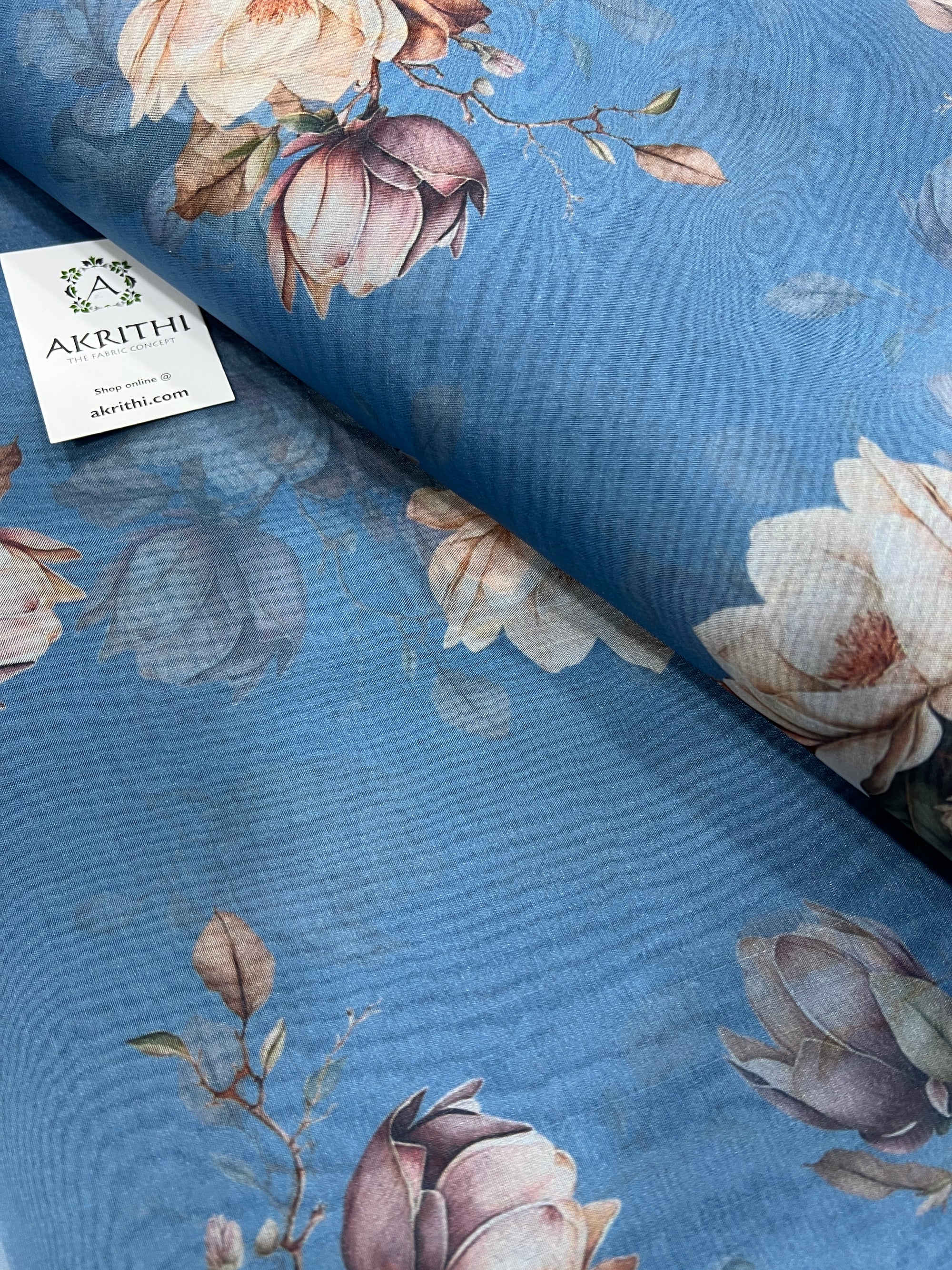 Printed organza fabric