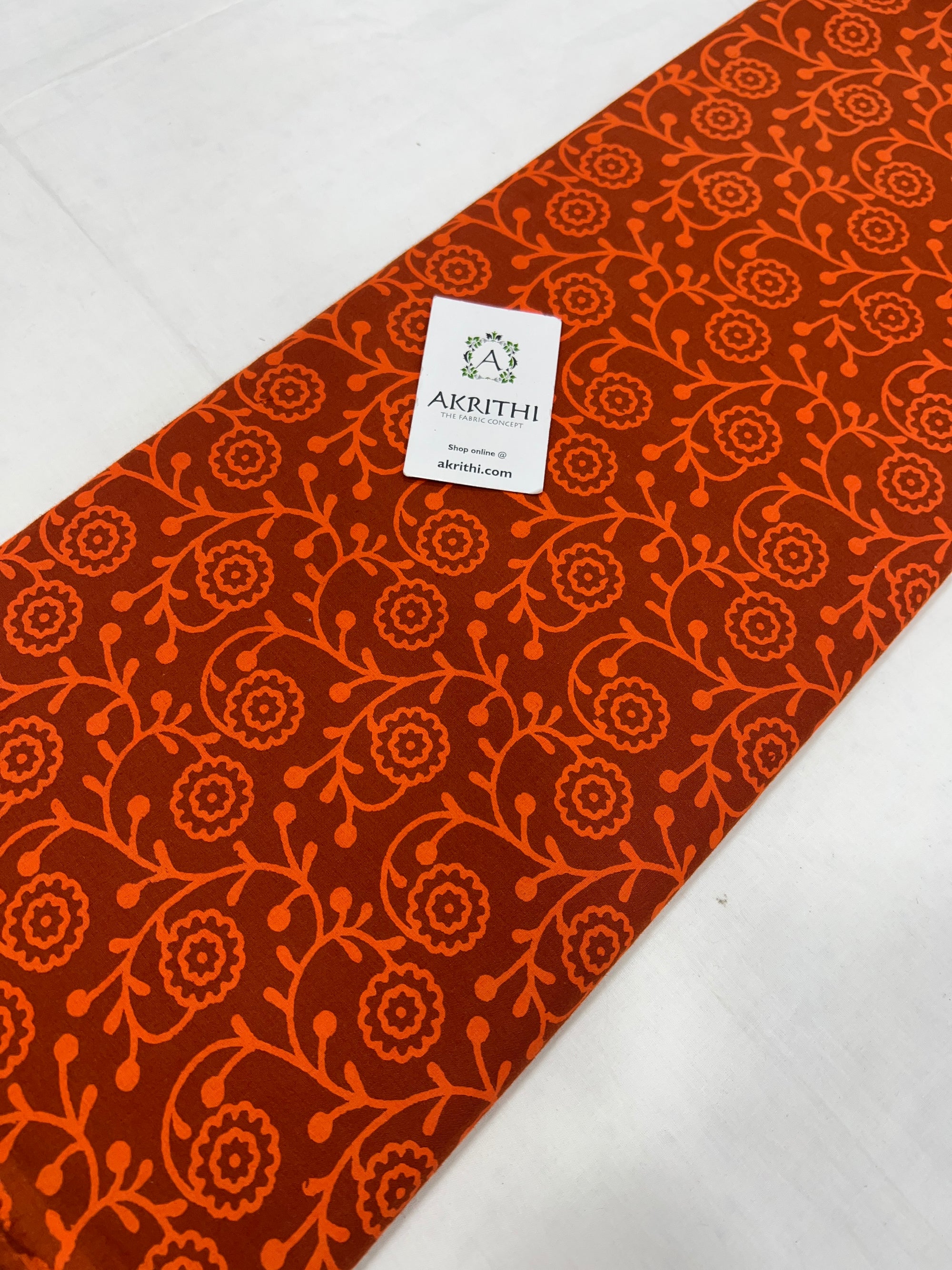 Printed pure cotton fabric