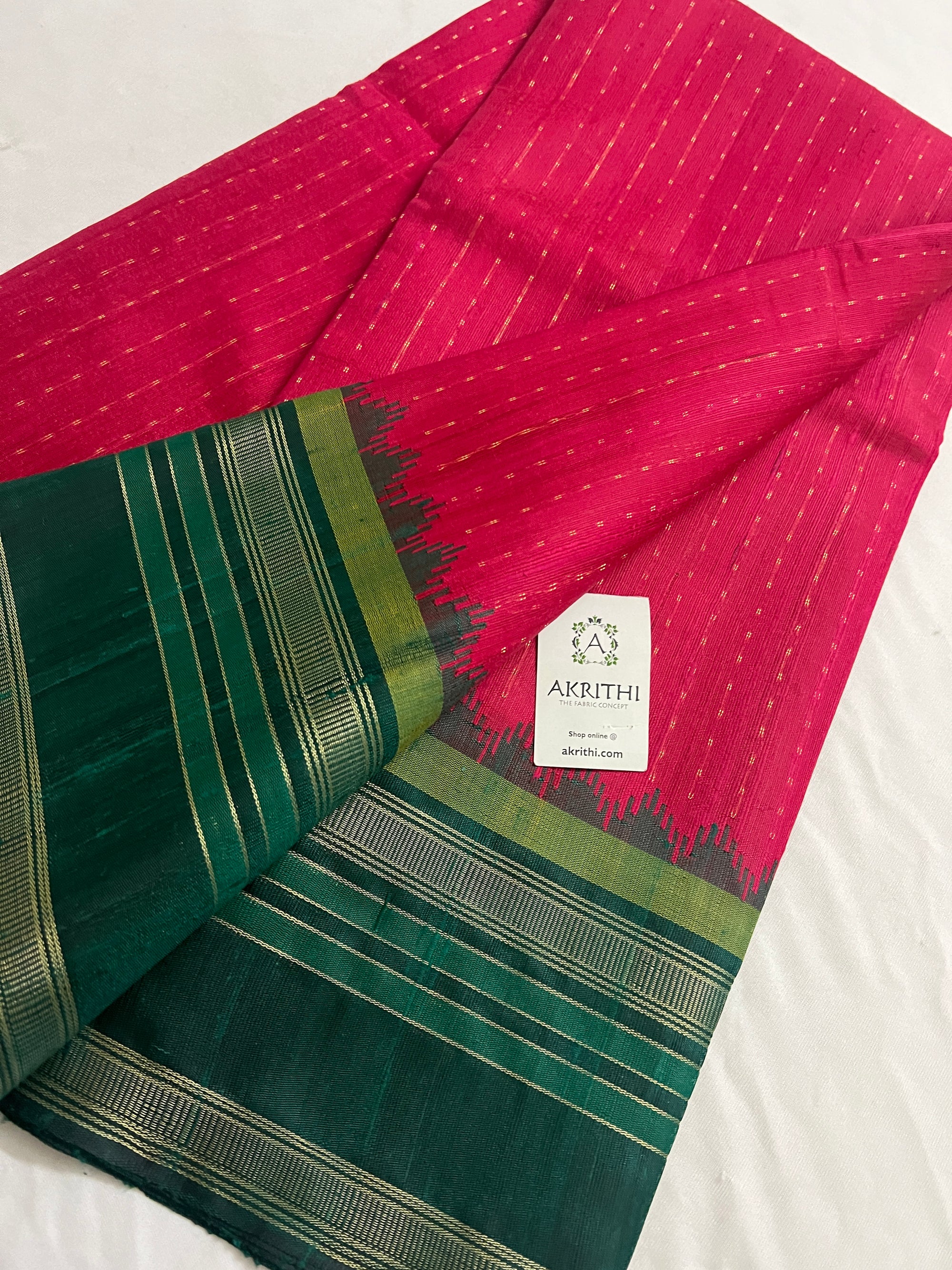 Dupion silk saree