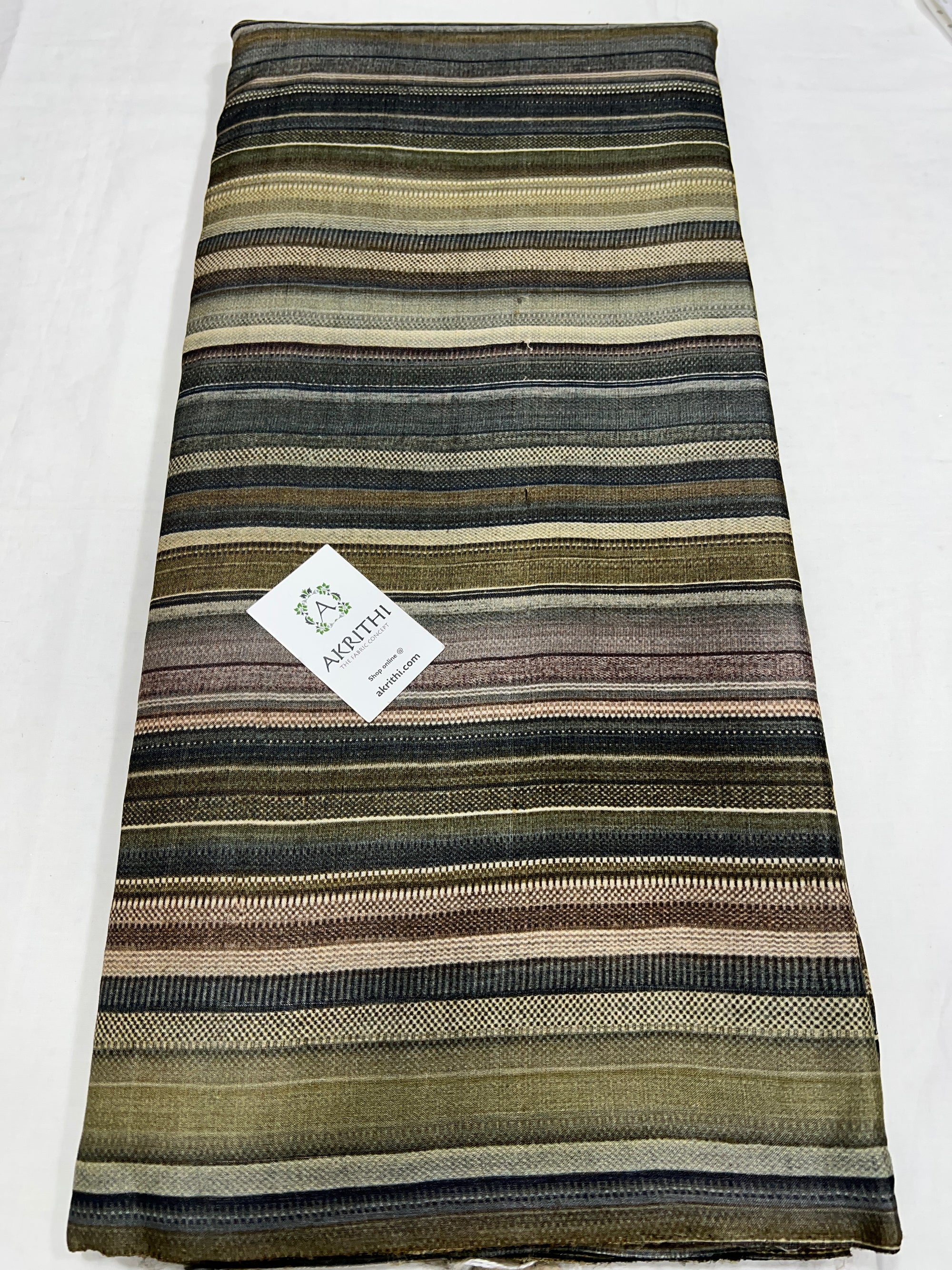 Digital Printed handloom pure tussar silk fabric
