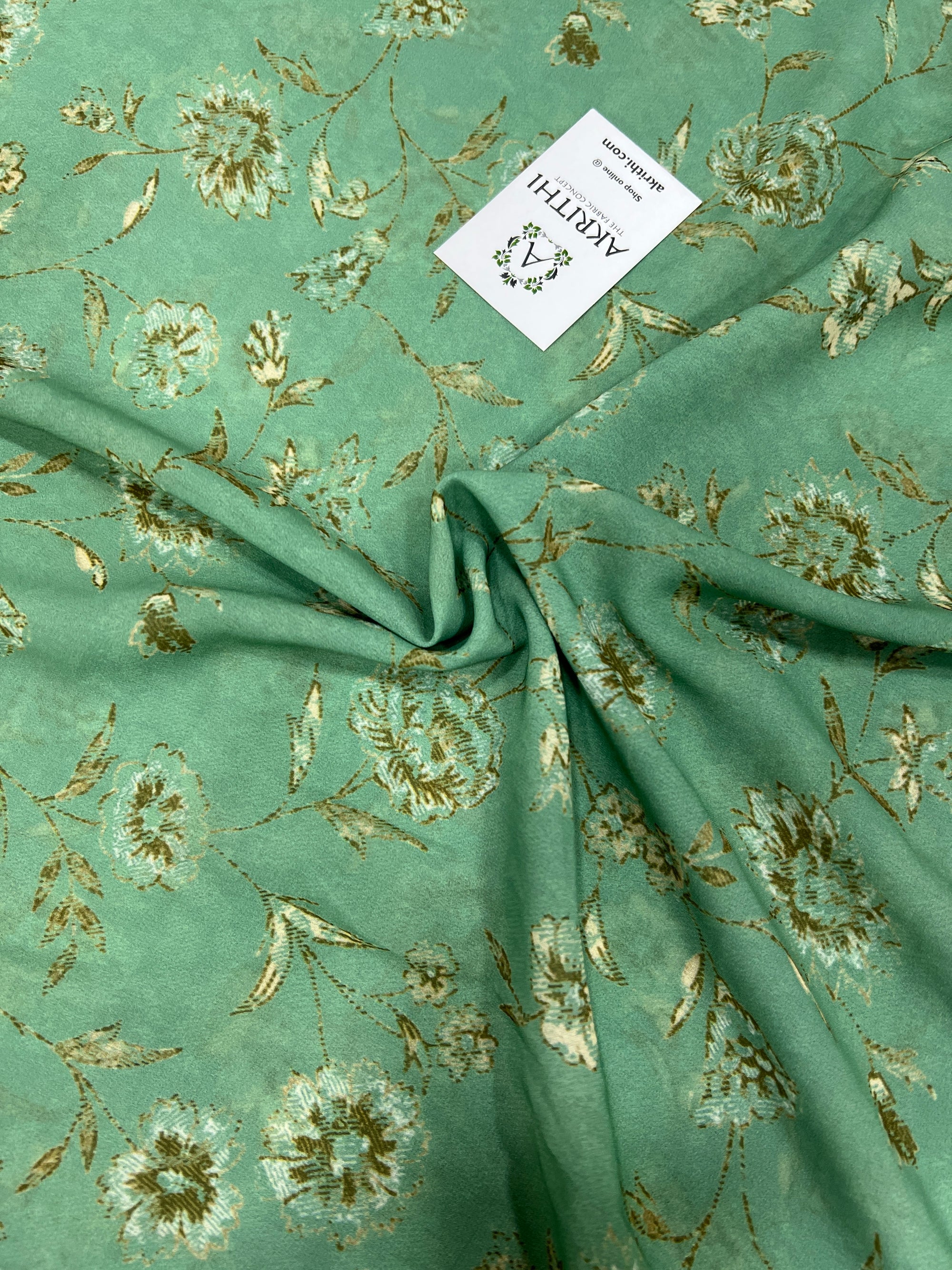 Digital floral printed georgette fabric