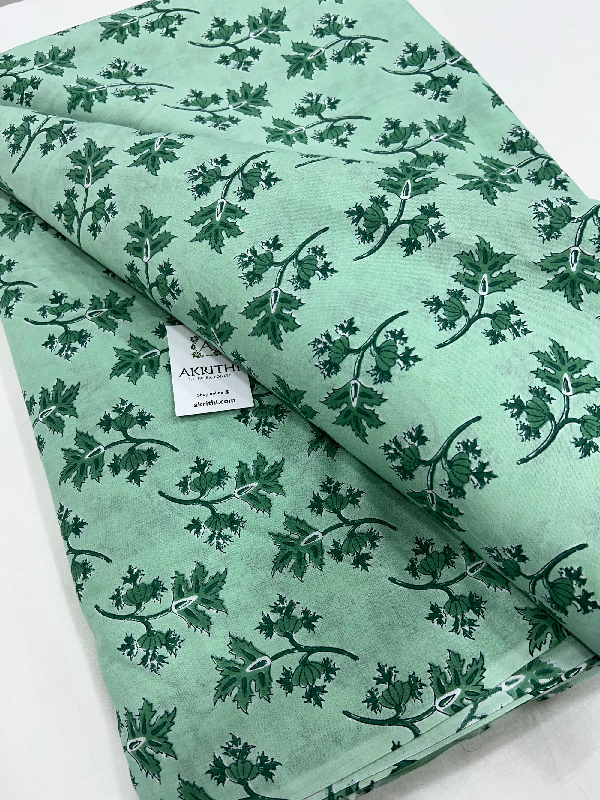 Printed pure cotton fabric