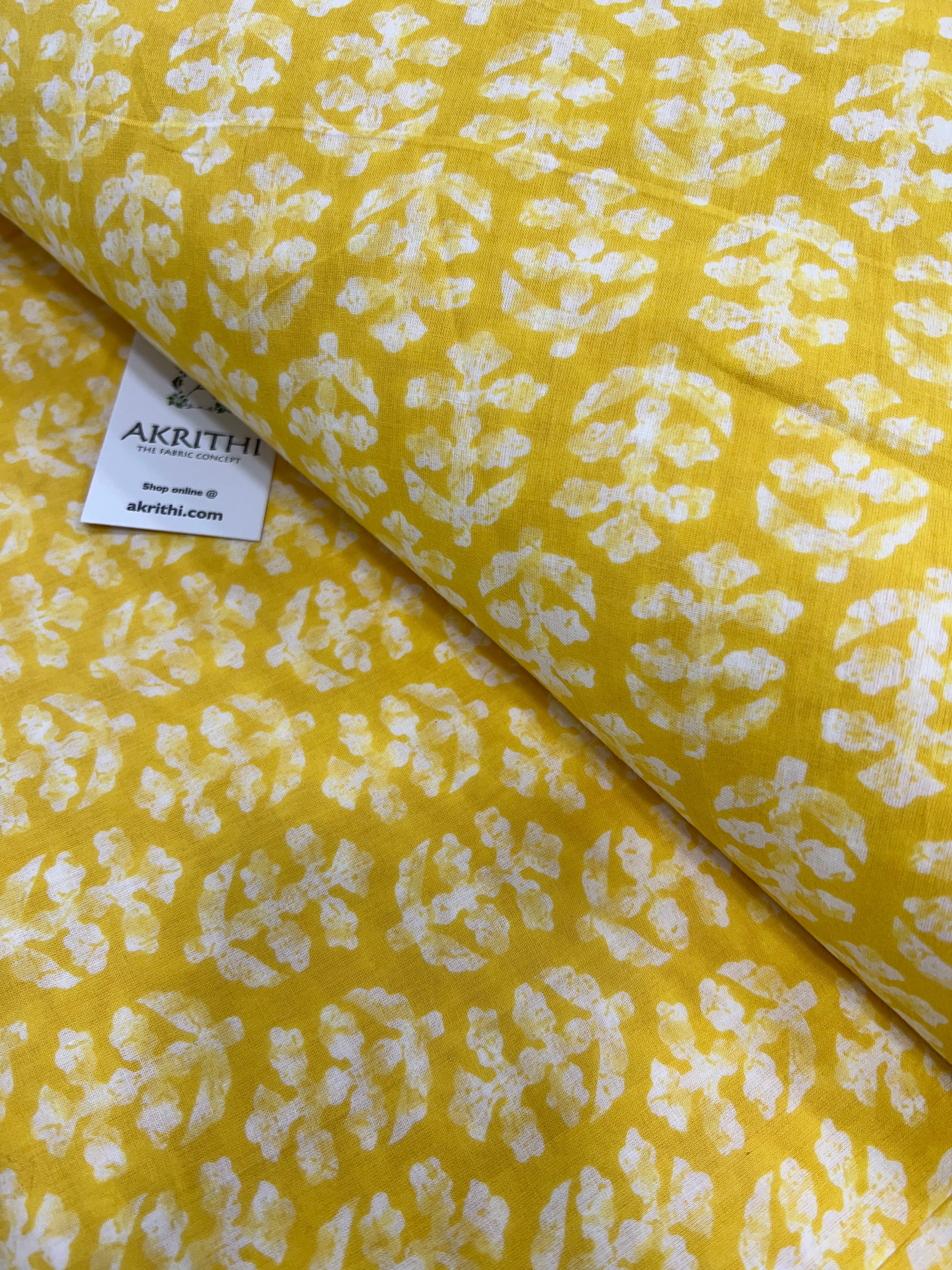 Printed pure cotton fabric