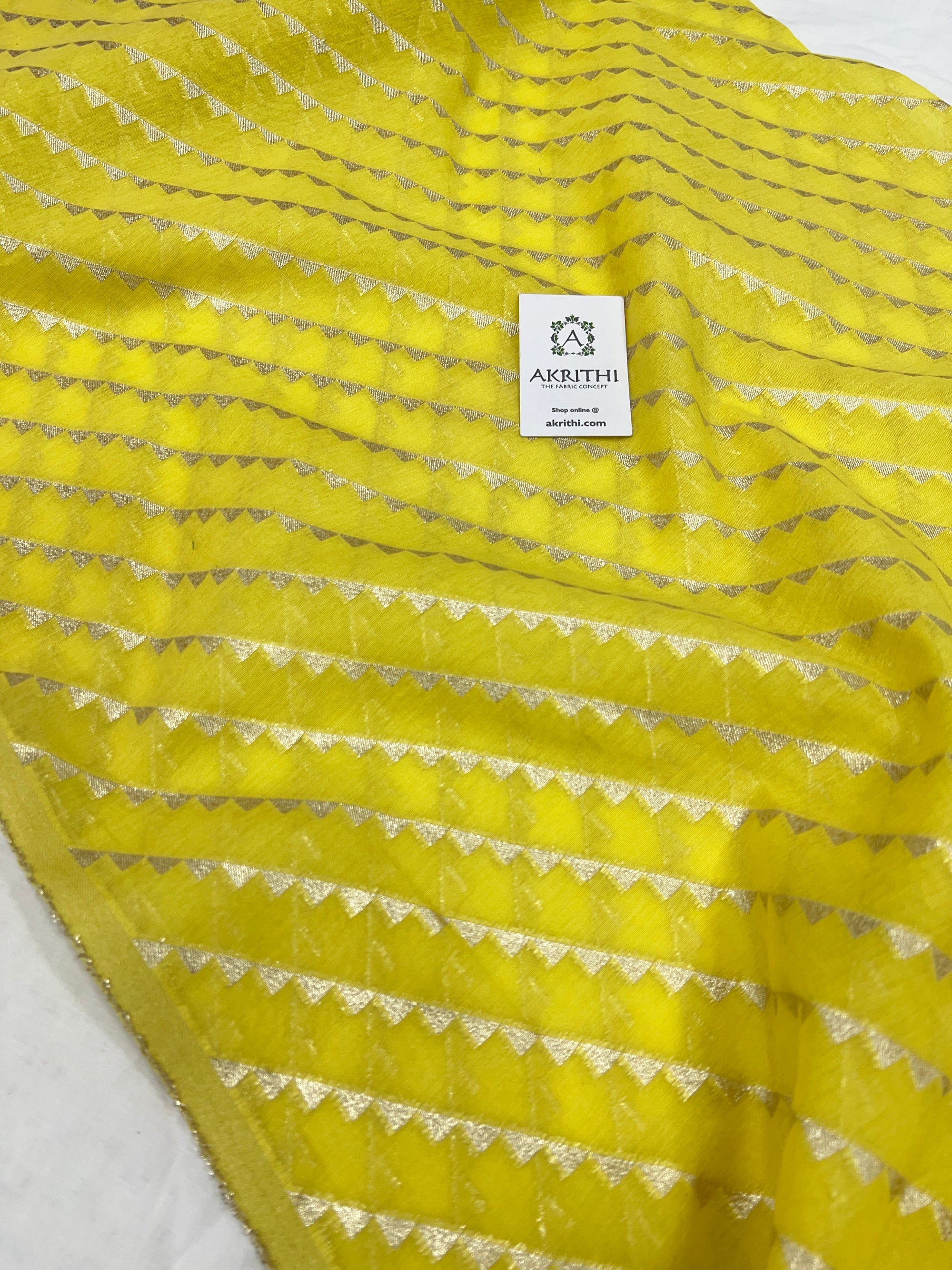 Banarasi chanderi cotton lurex fabric