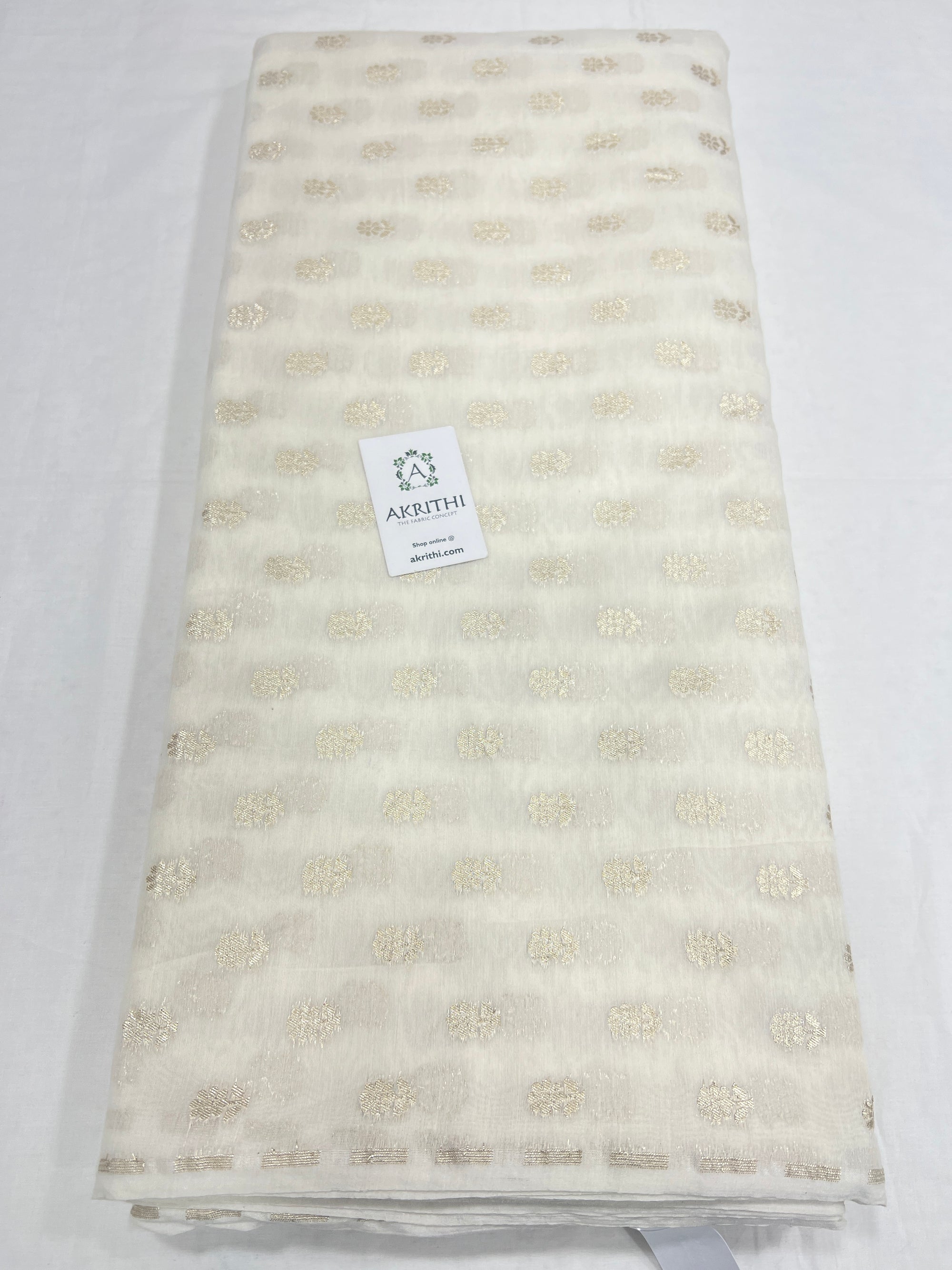 Dyeable banarasi Handloom chanderi lurex fabric