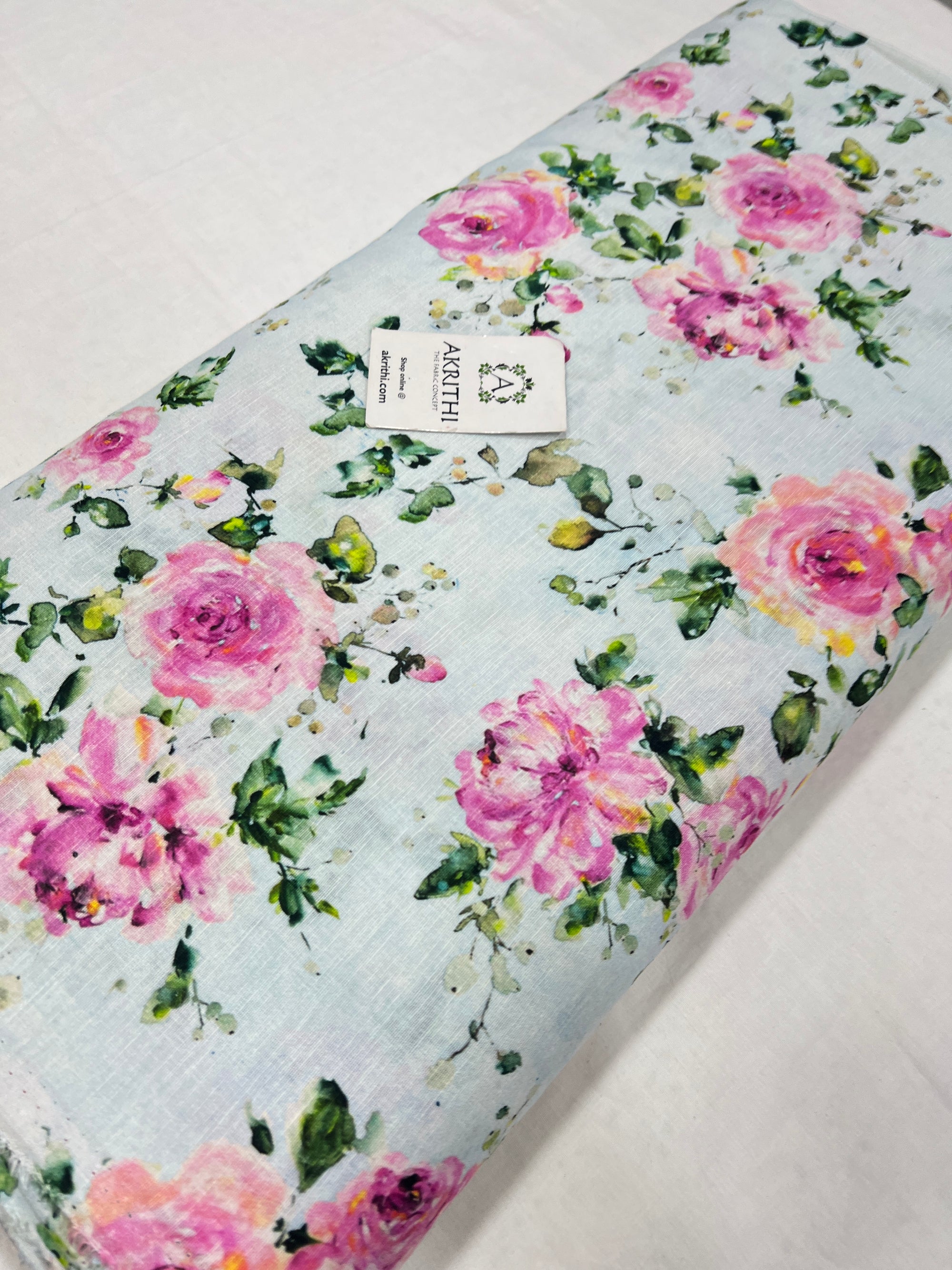 Digital Printed pure linen fabric