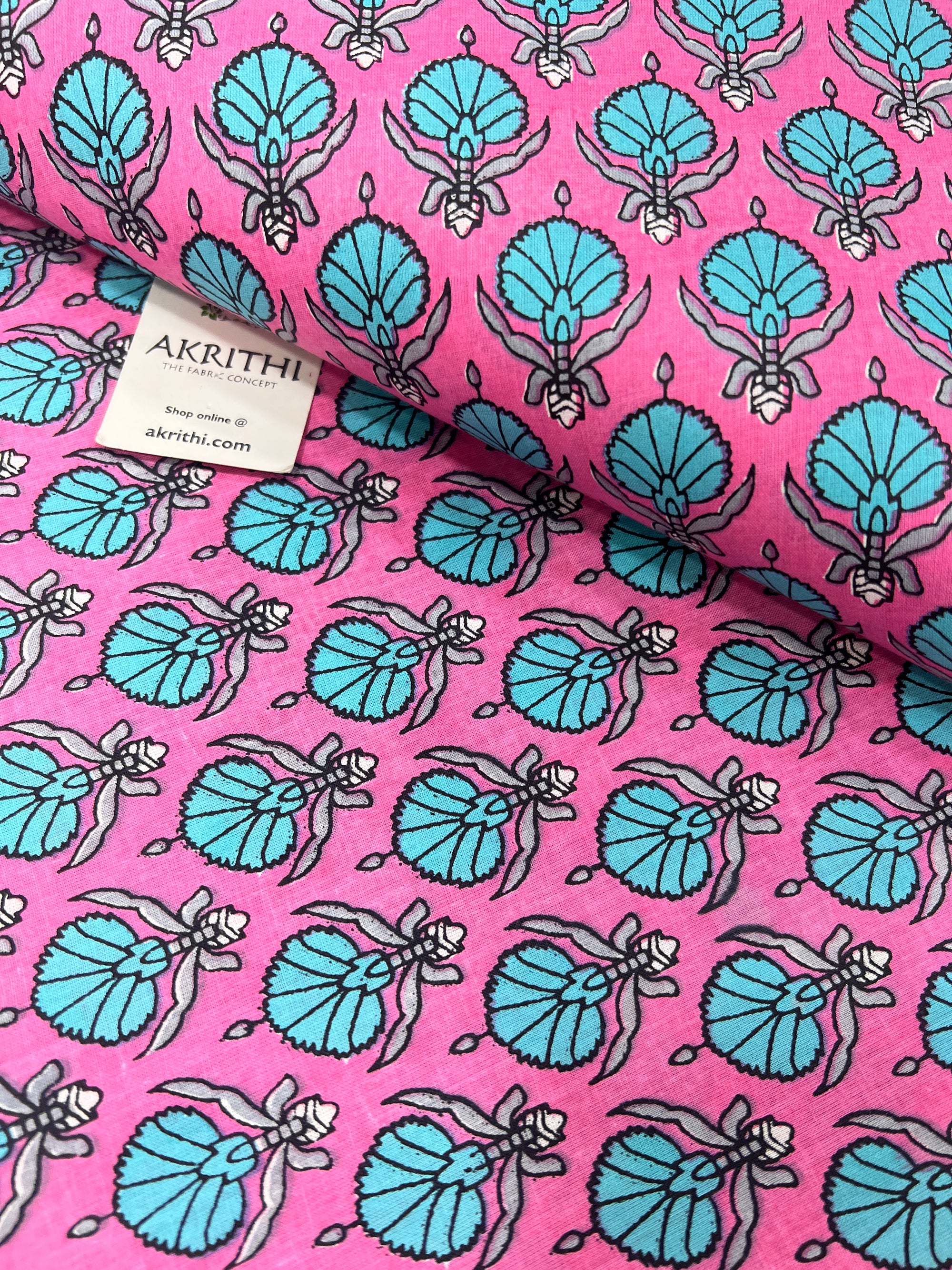 Printed pure cotton fabric