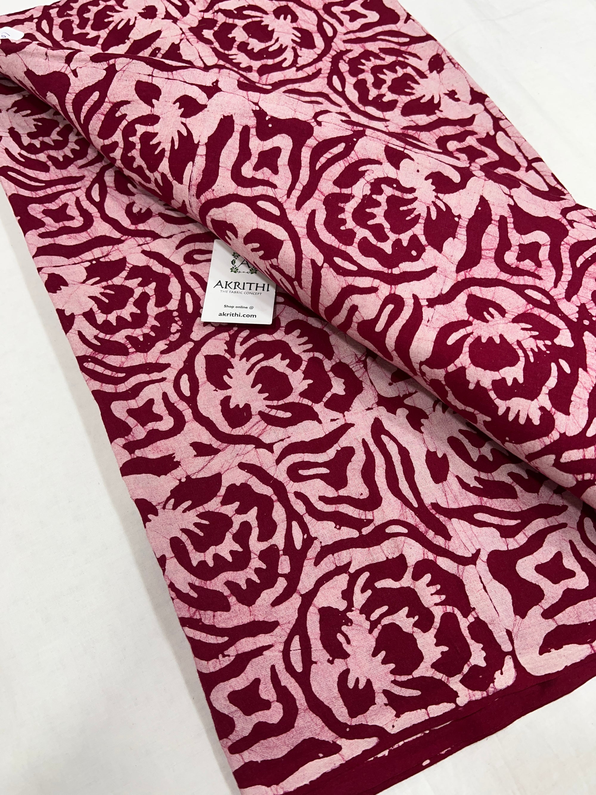 Batik Printed pure cotton fabric