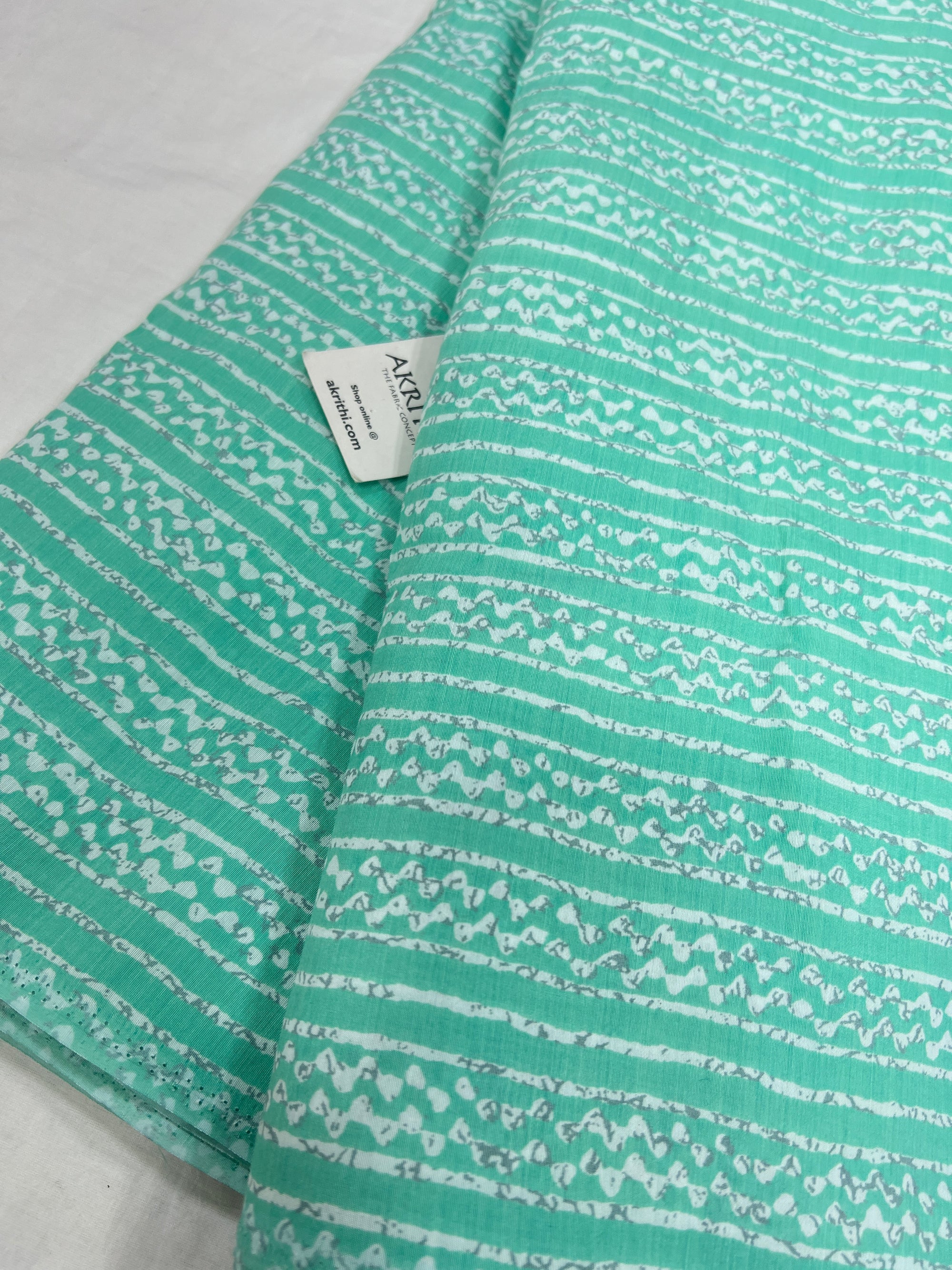 Printed viscose silk fabric
