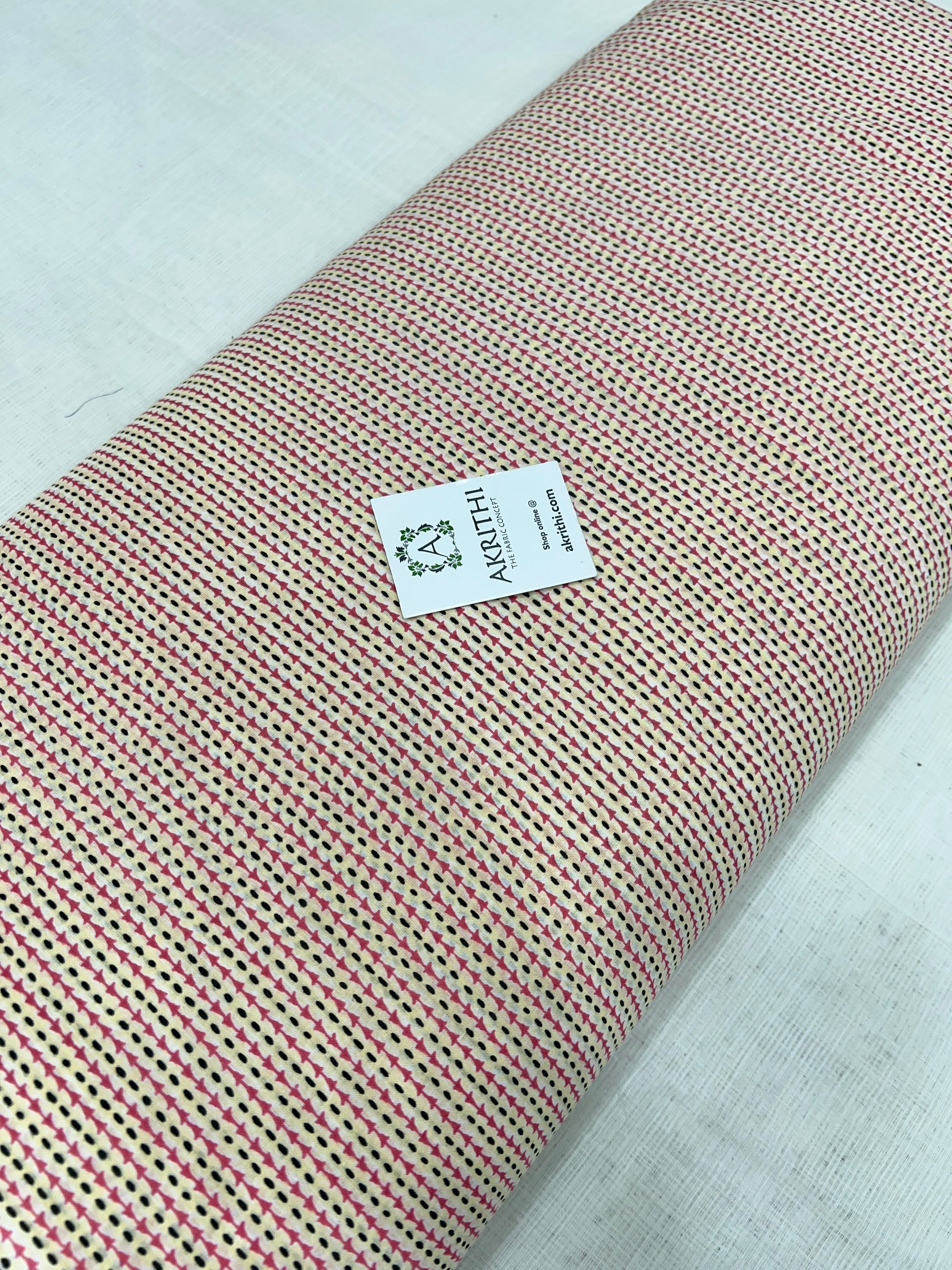 Printed pure cotton fabric