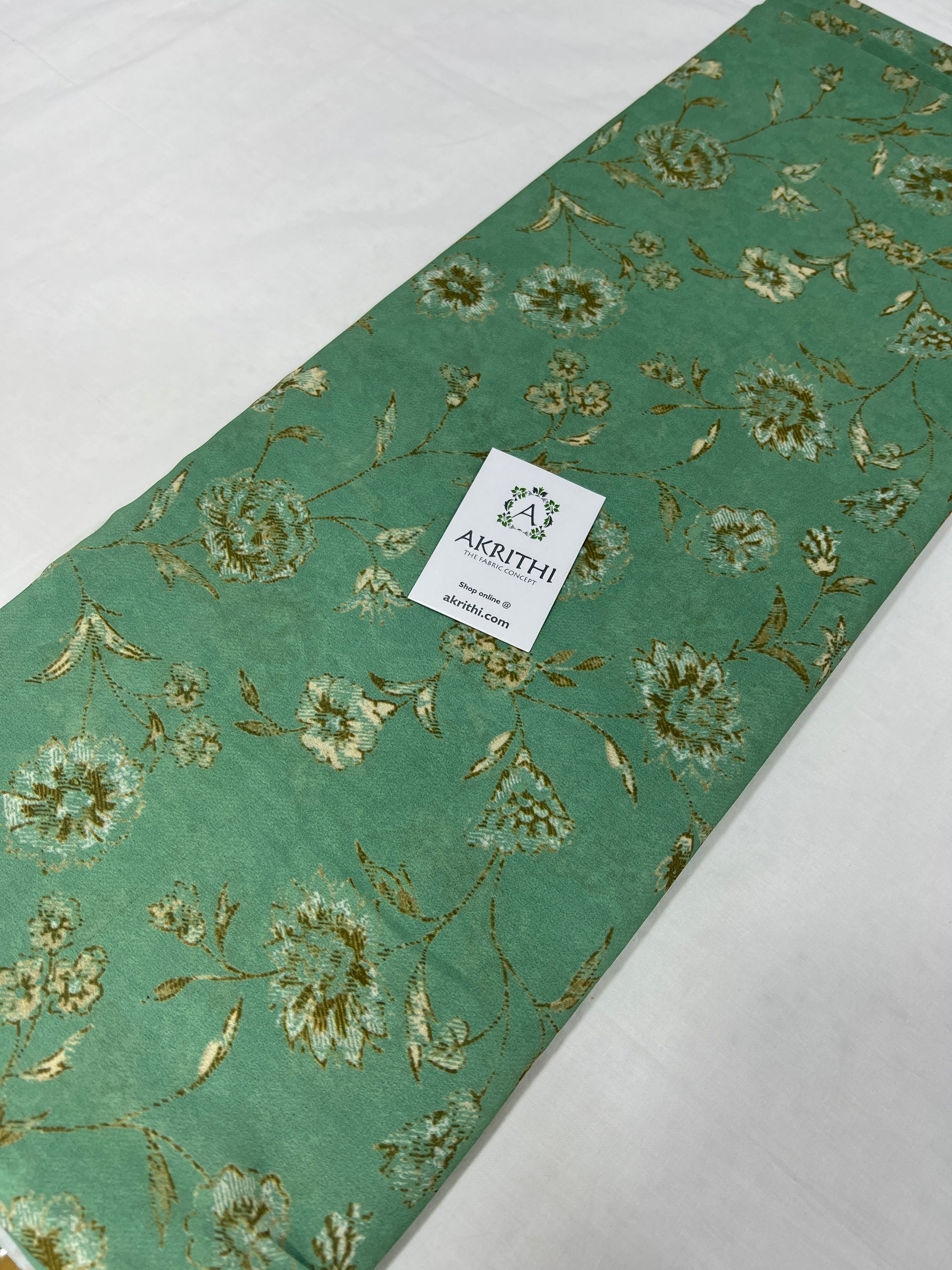 Digital floral printed georgette fabric
