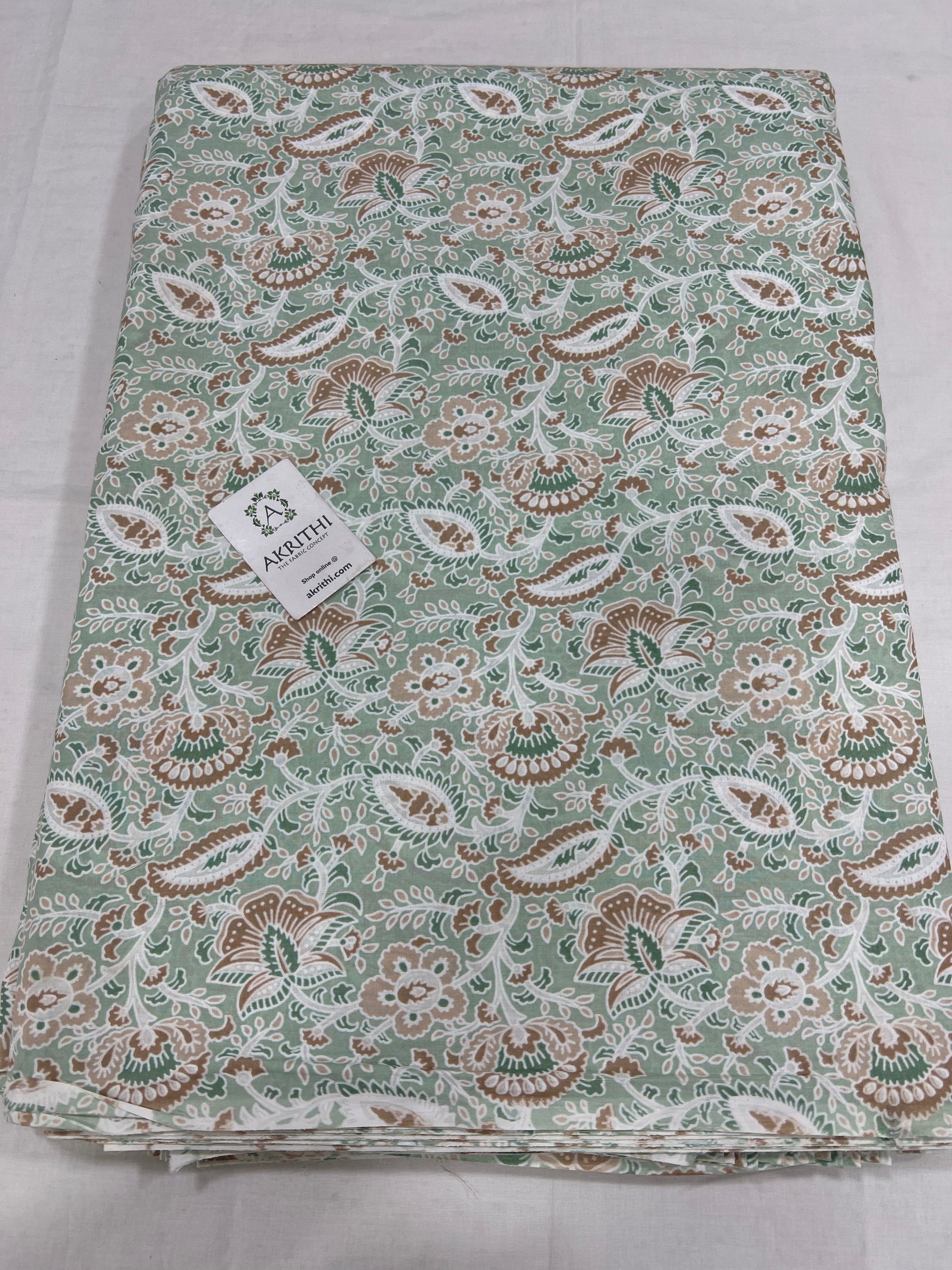 Printed pure cotton fabric