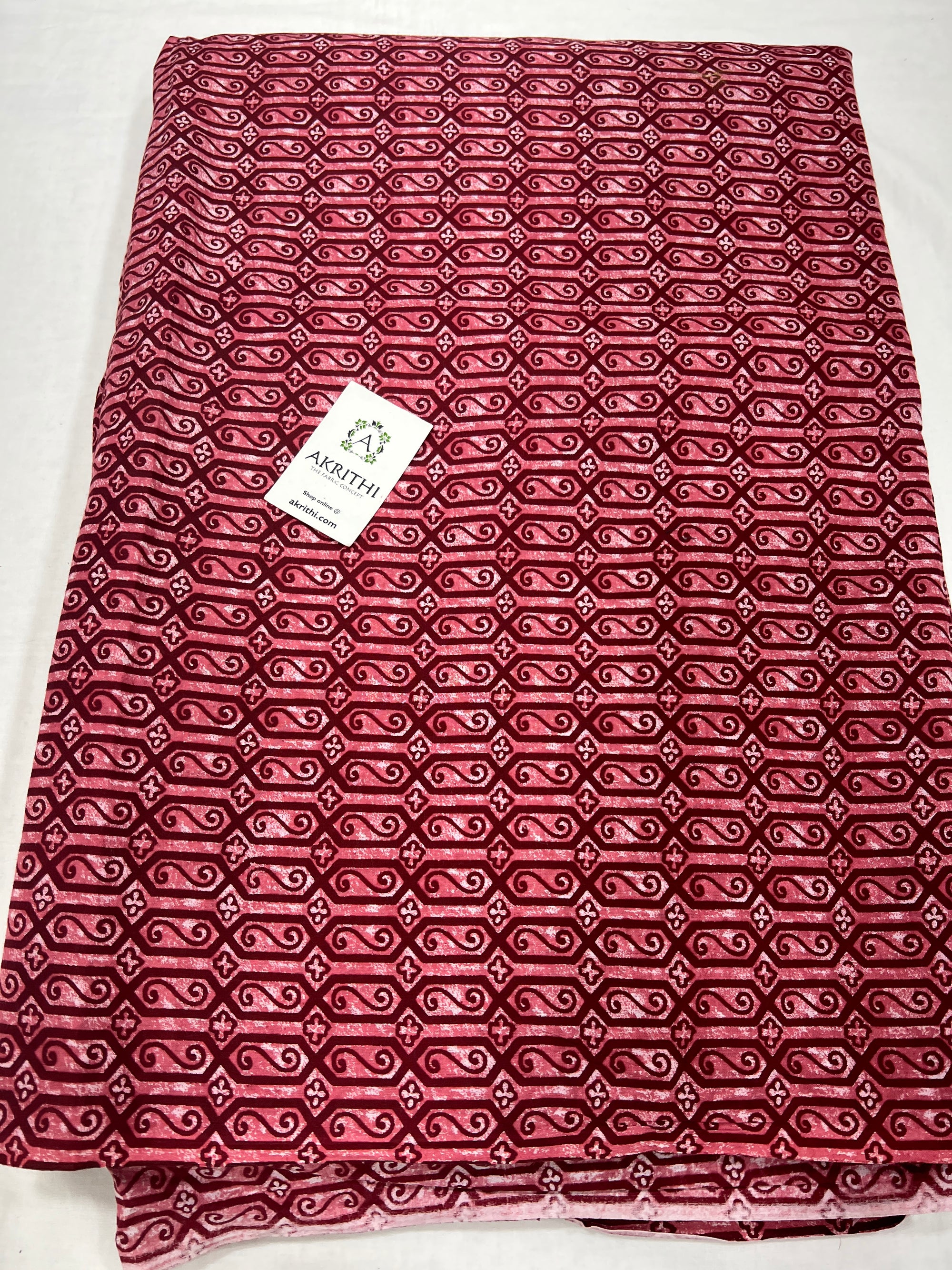 Printed pure cotton fabric