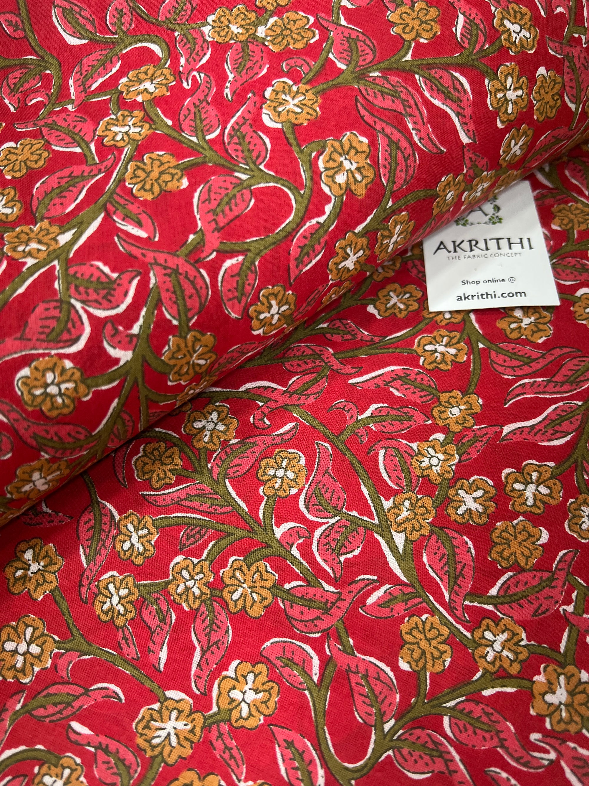 Printed pure cotton fabric