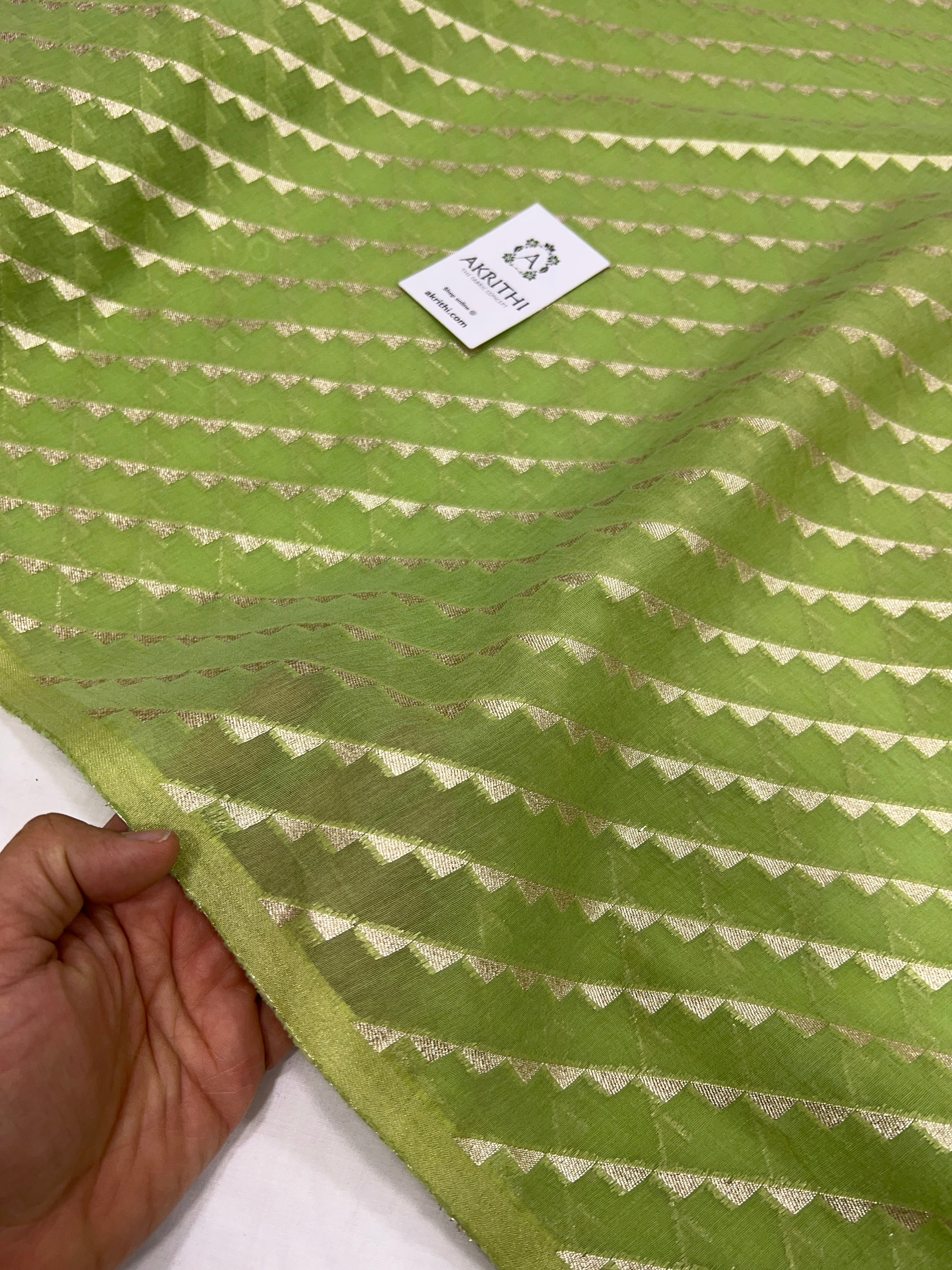 Banarasi chanderi cotton lurex fabric