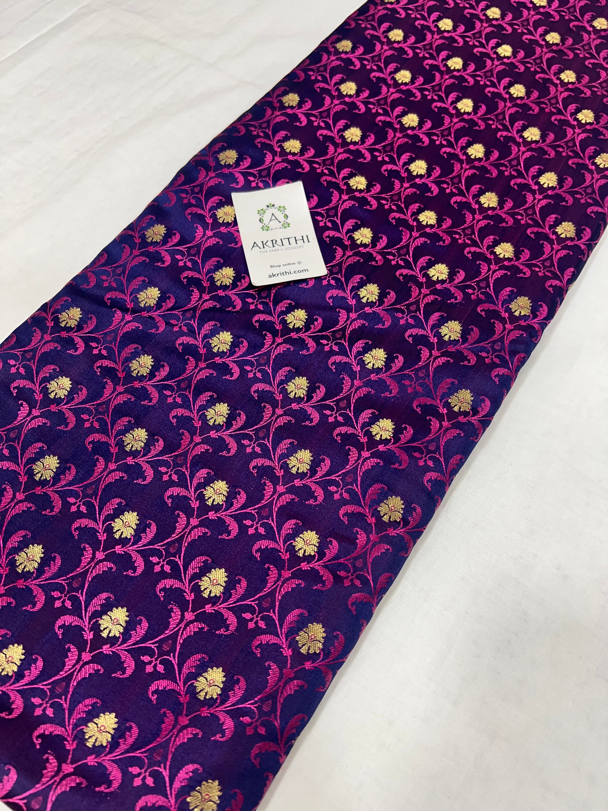 Pure Banarasi brocade fabric