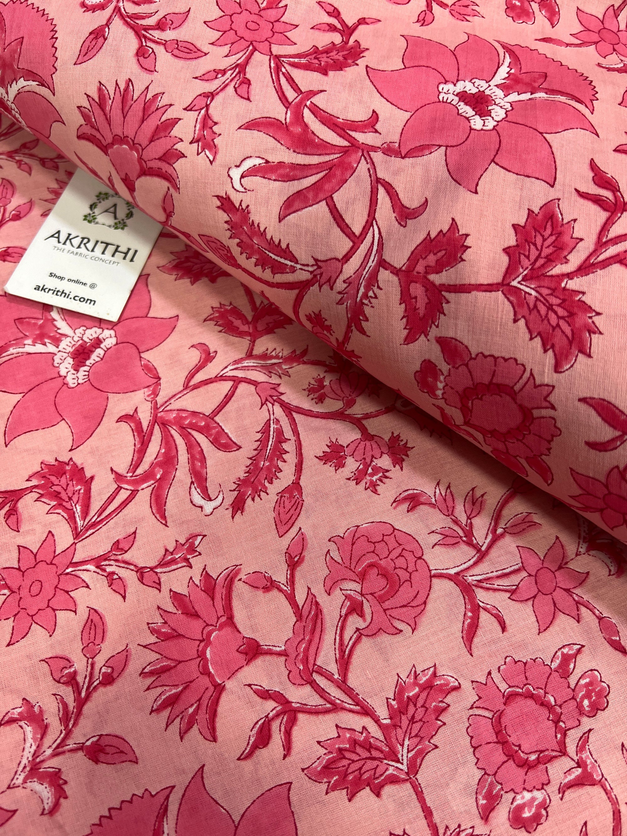 Printed pure cotton fabric