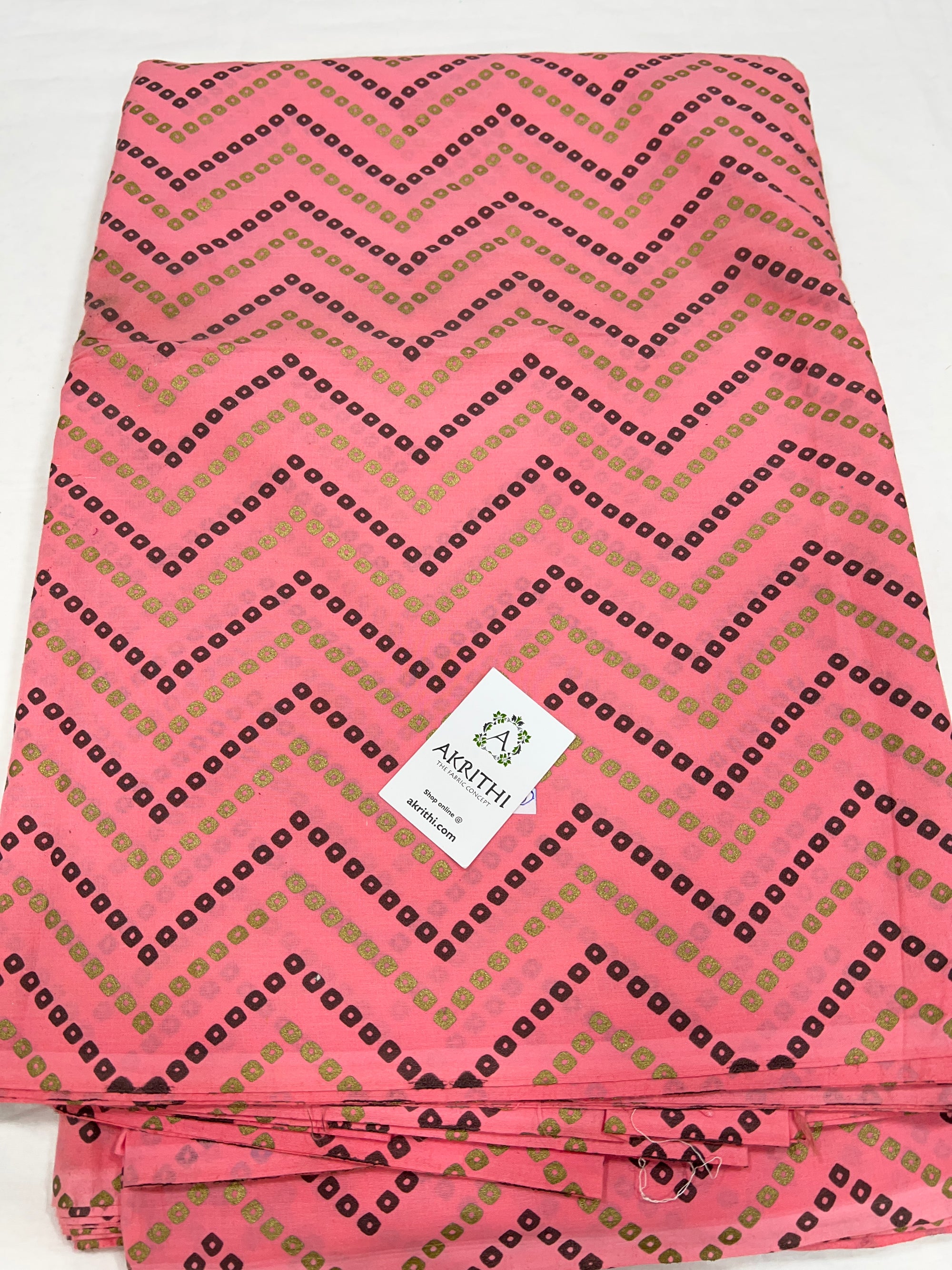 Printed pure cotton fabric