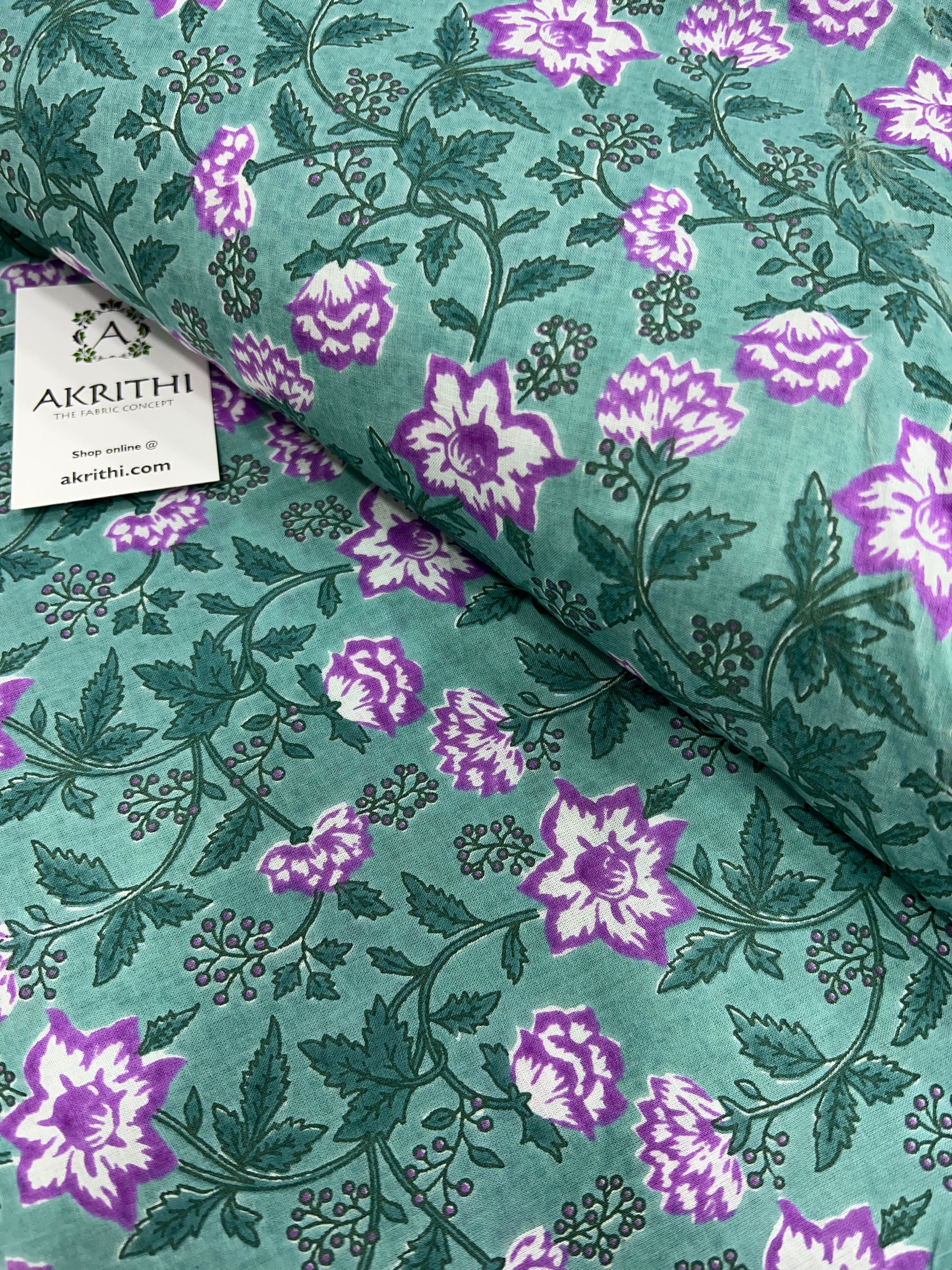 Printed pure cotton fabric