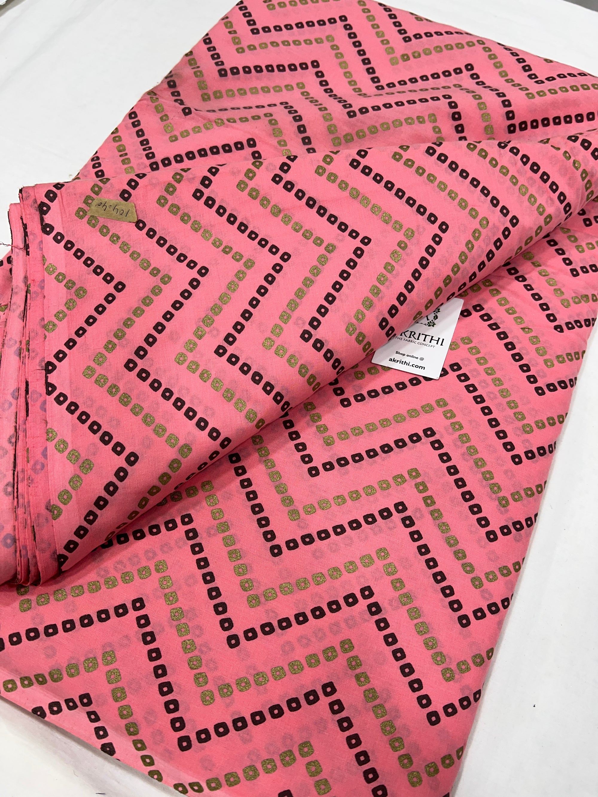 Printed pure cotton fabric