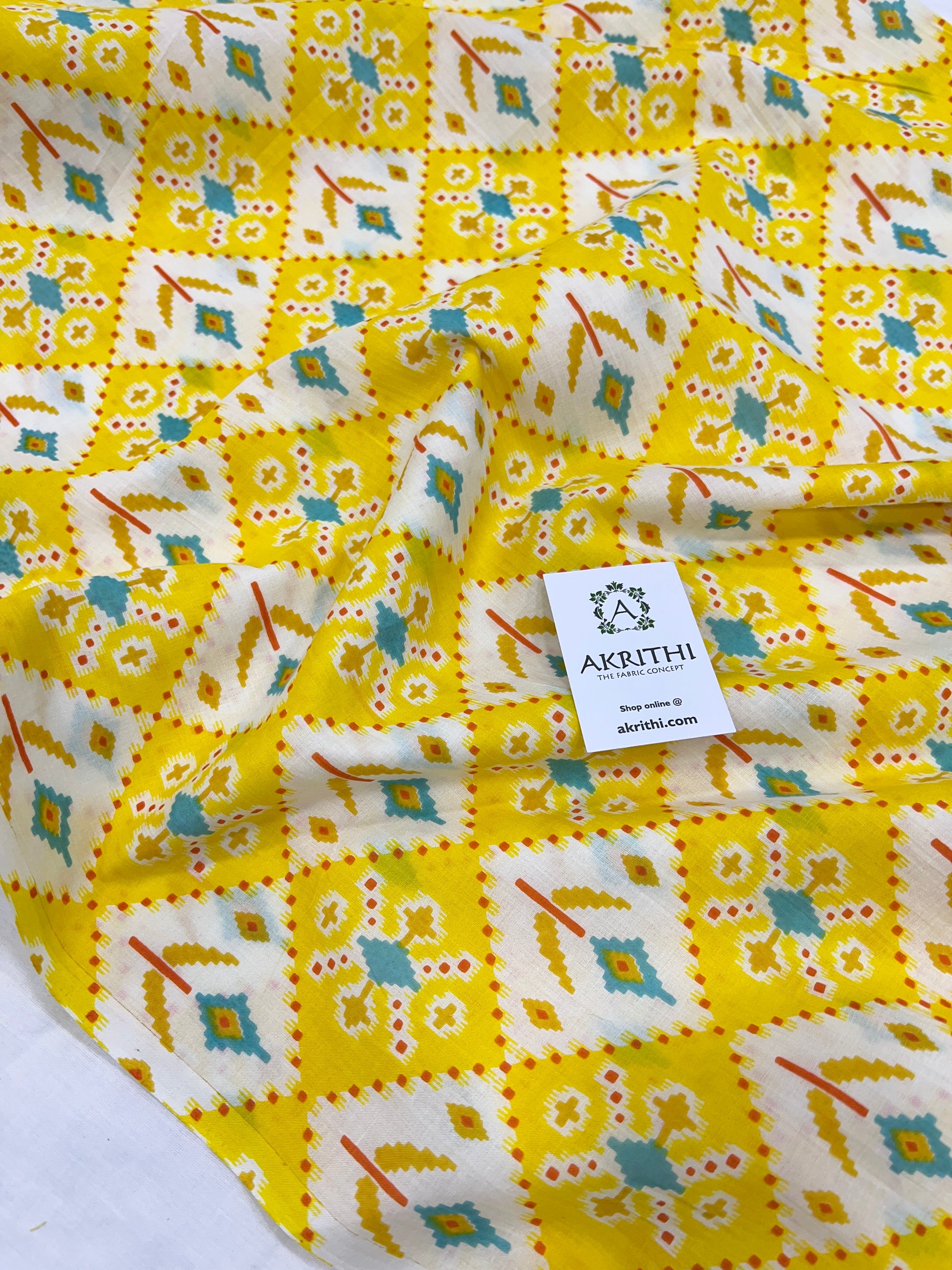 Printed pure cotton fabric