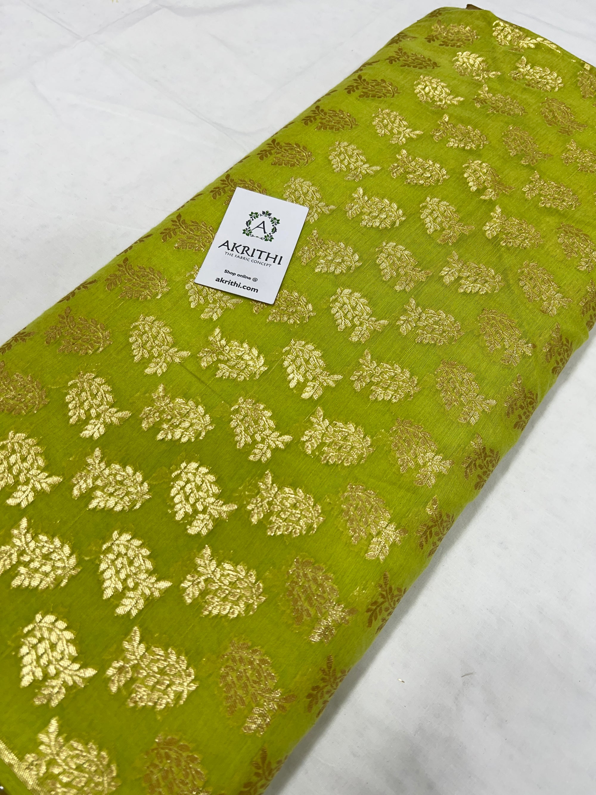 Banarasi chanderi cotton lurex fabric