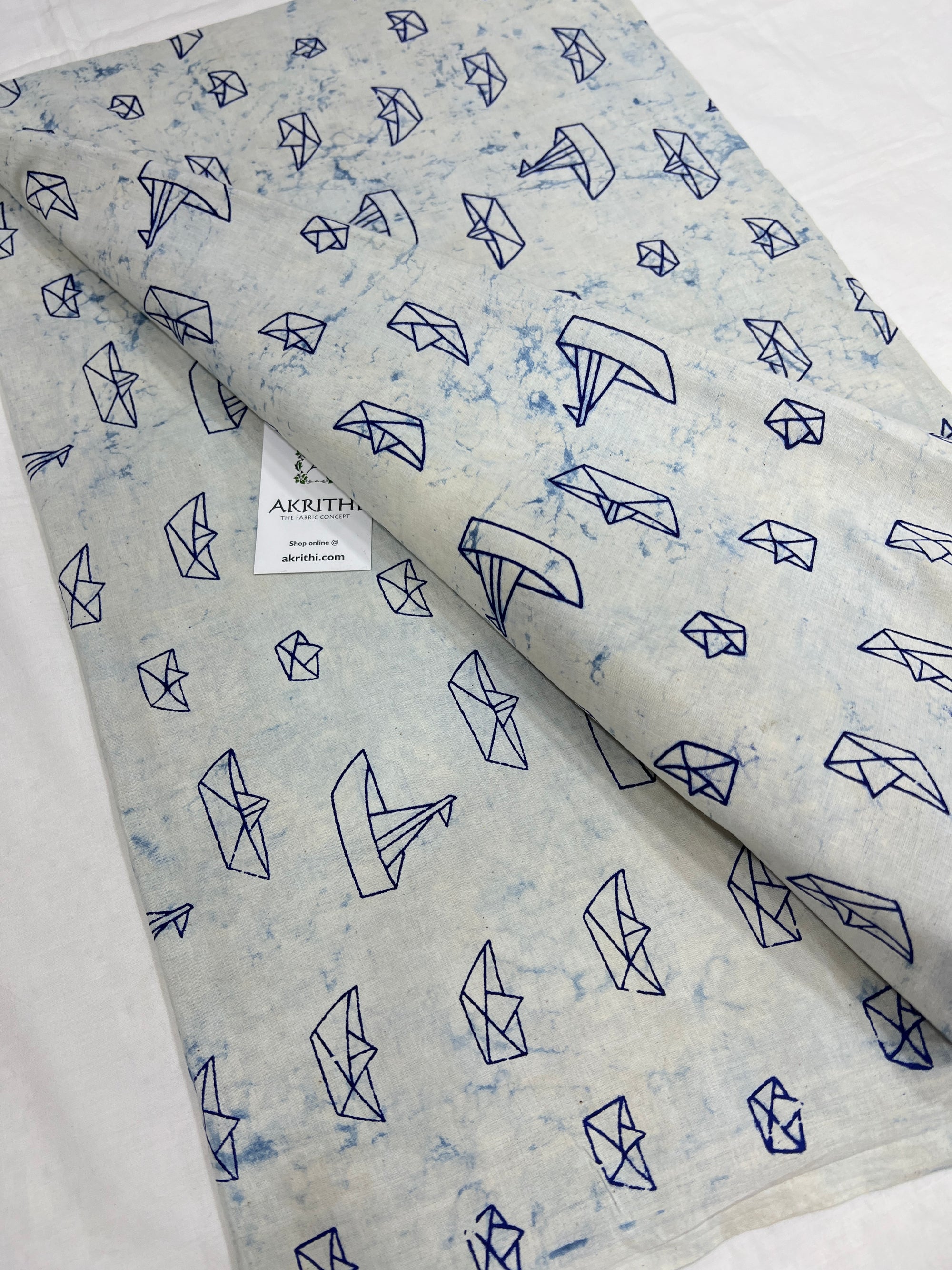 Dabu Printed pure cotton fabric