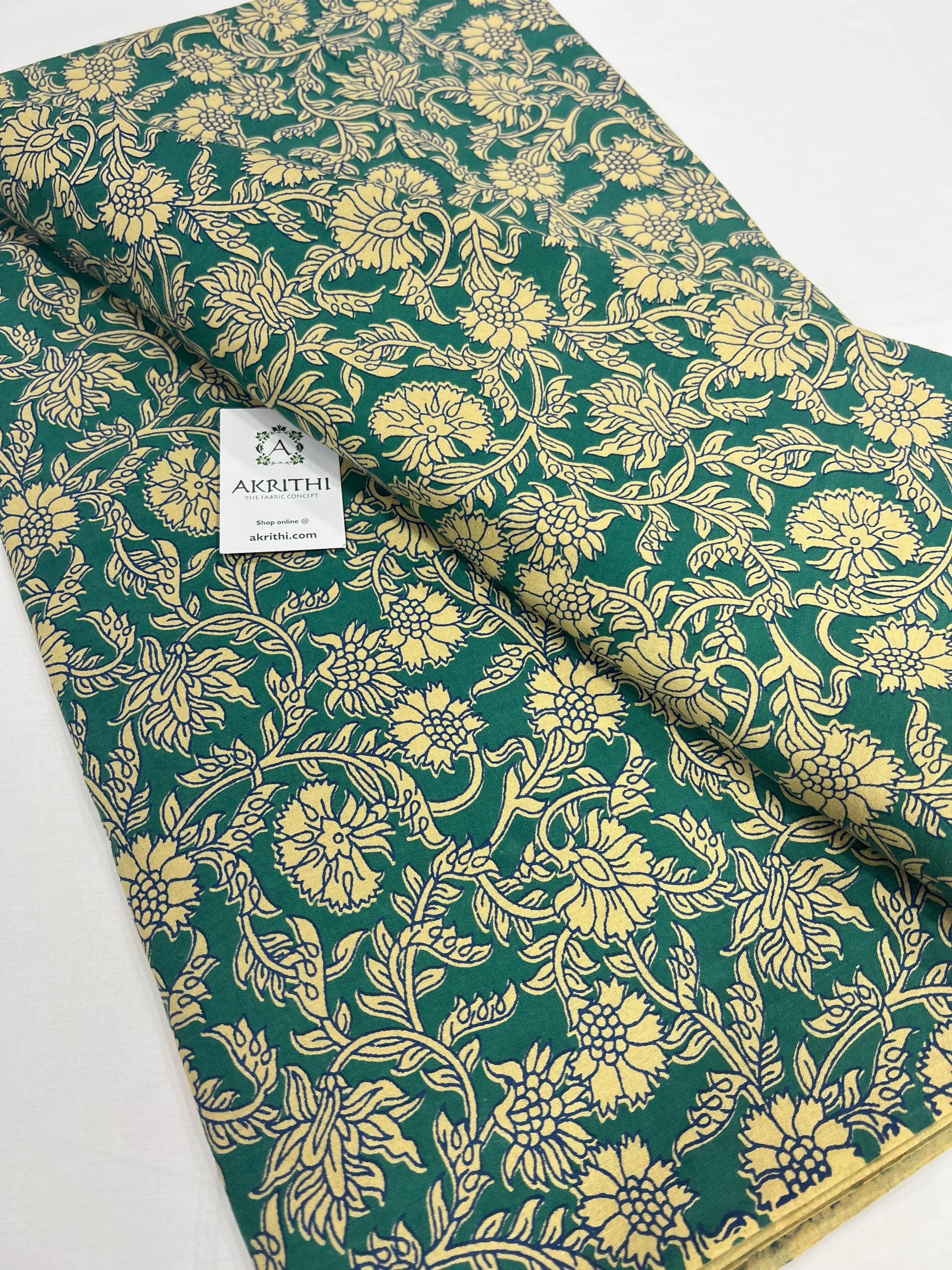 Block Printed pure cotton fabric